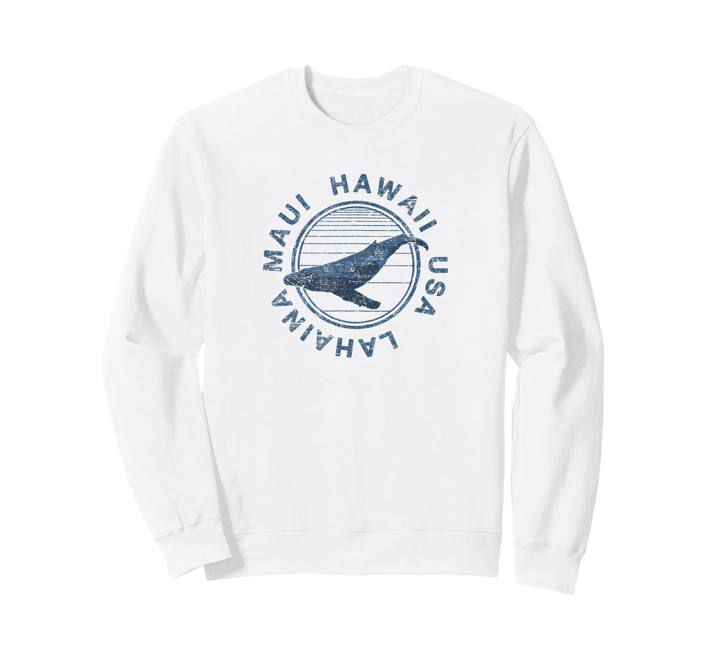 Maui Hawaii Lahaina Vintage Whale Retro T-Shirt