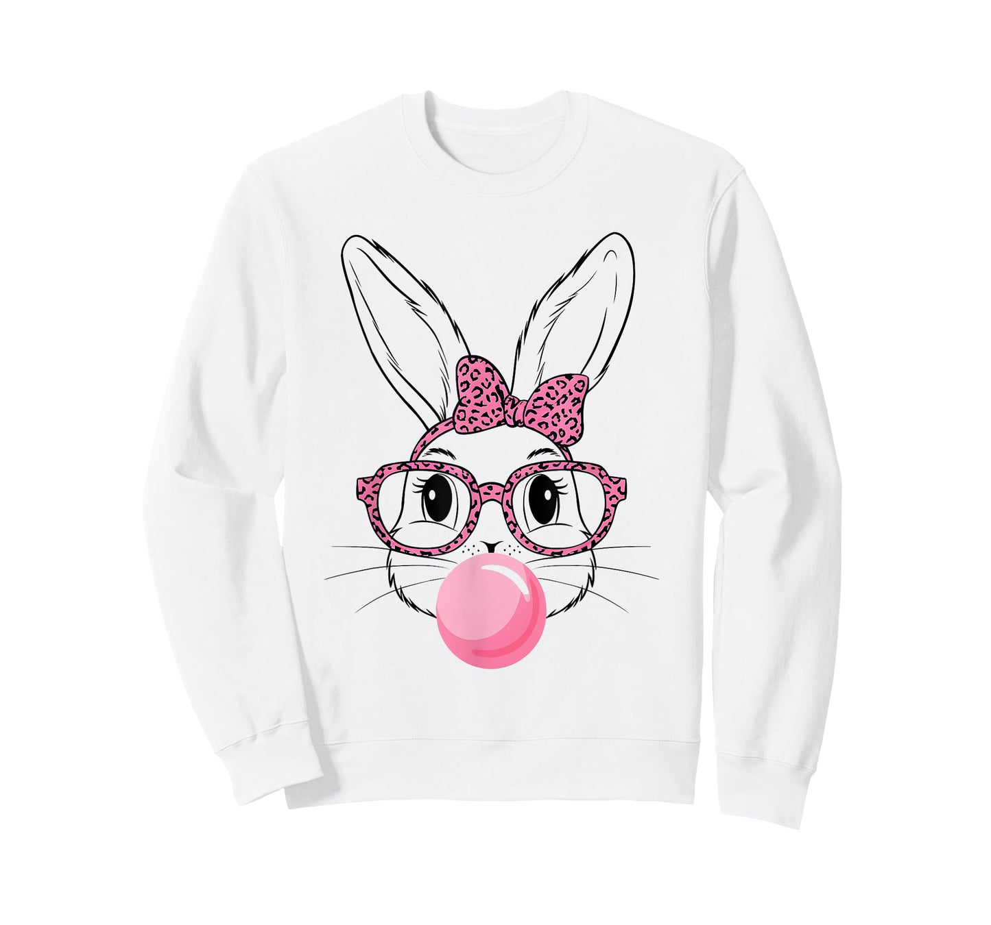 Cute Bunny Face Tie Dye Glasses Coquette Bow Easter Day T-Shirt
