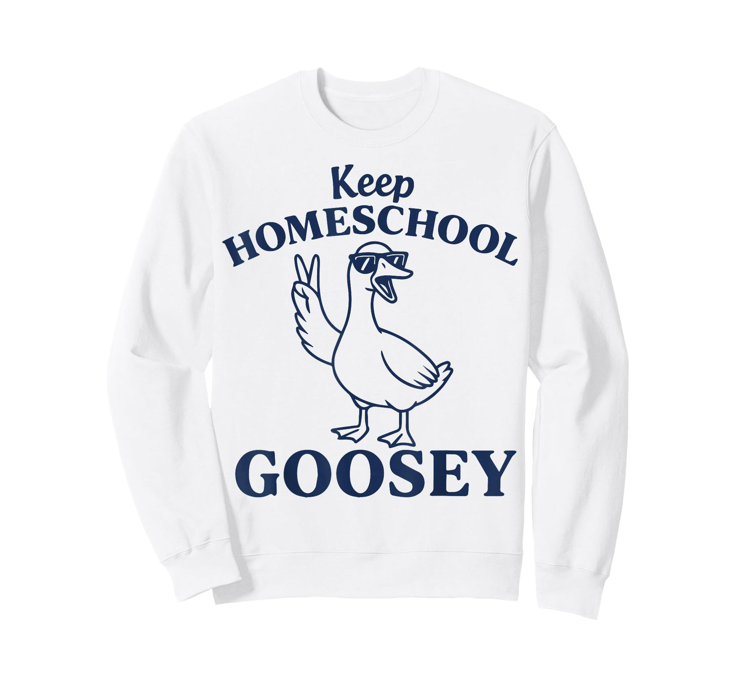 Keep Homeschool Goosey Funny Retro Homeschooling Mom Goose T-Shirt