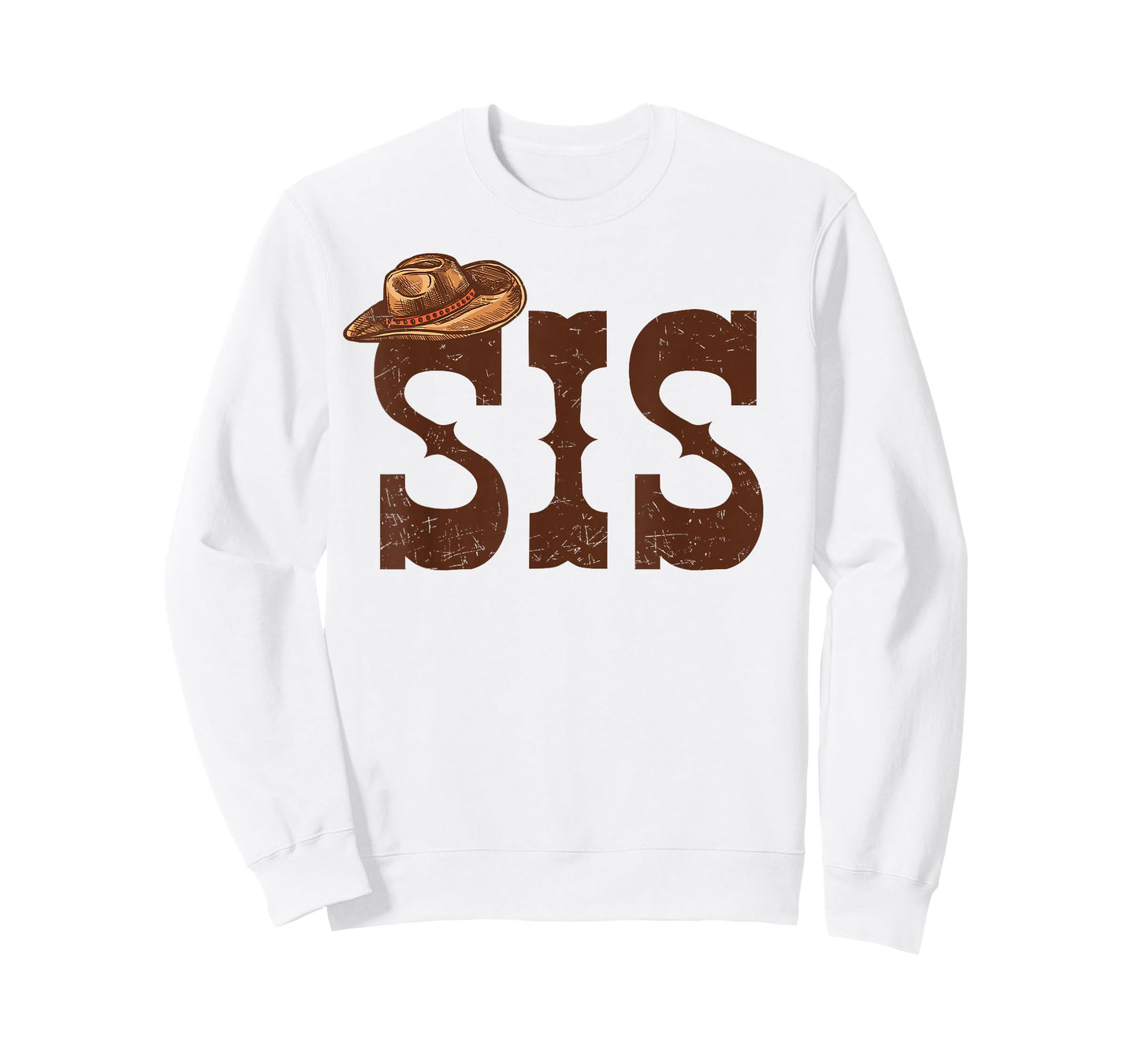Sis Sister Western Family Matching Birthday Cowboy Cowgirl T-Shirt