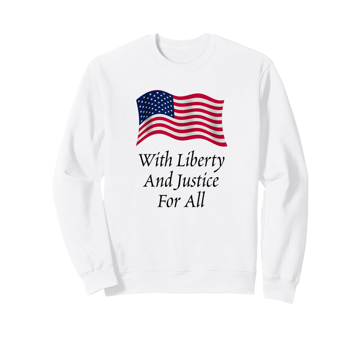With Liberty and Justice for All American Flag Patriotic T-Shirt