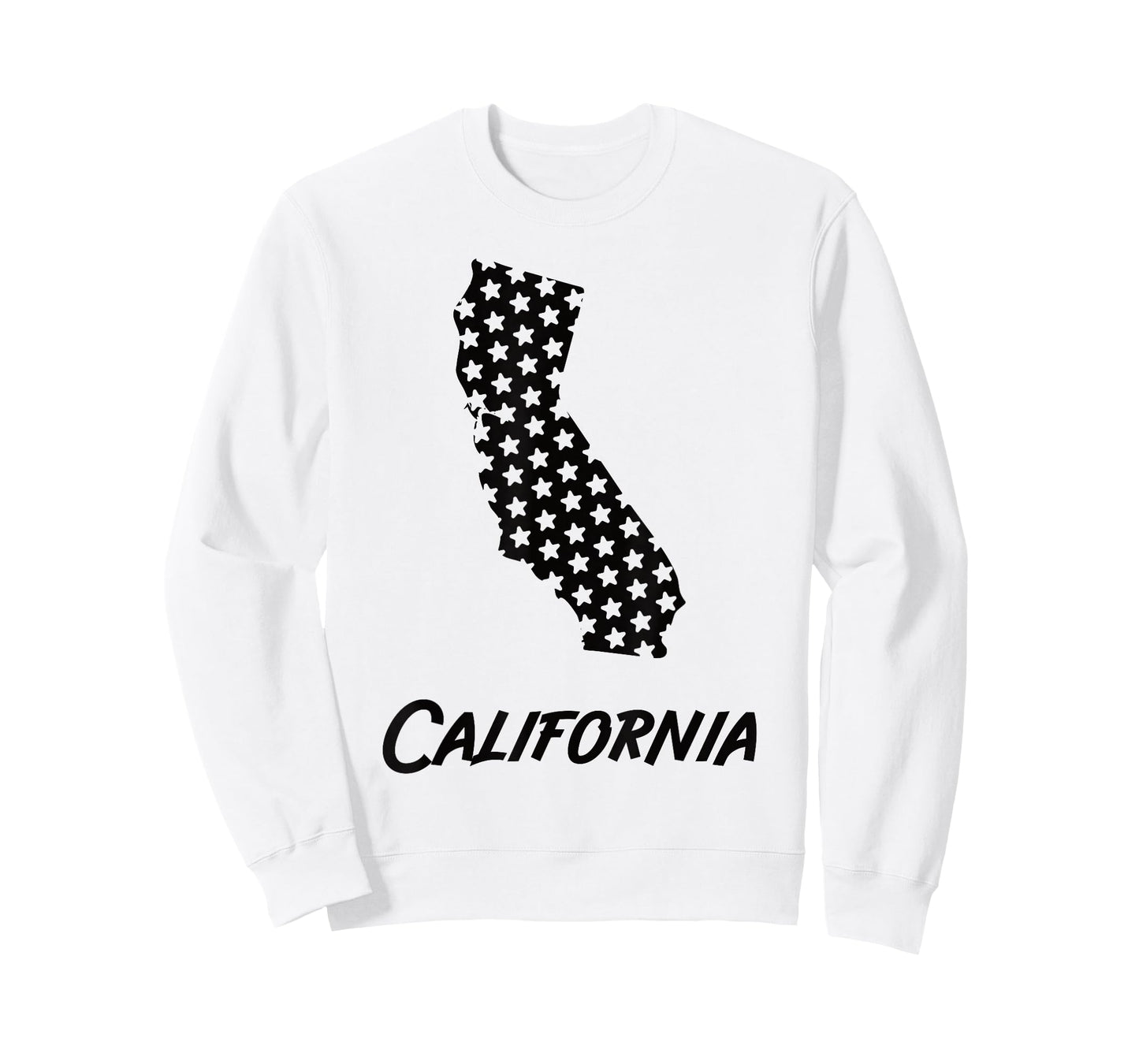California USA State Outline Stars Vintage Retro Design T-Shirt