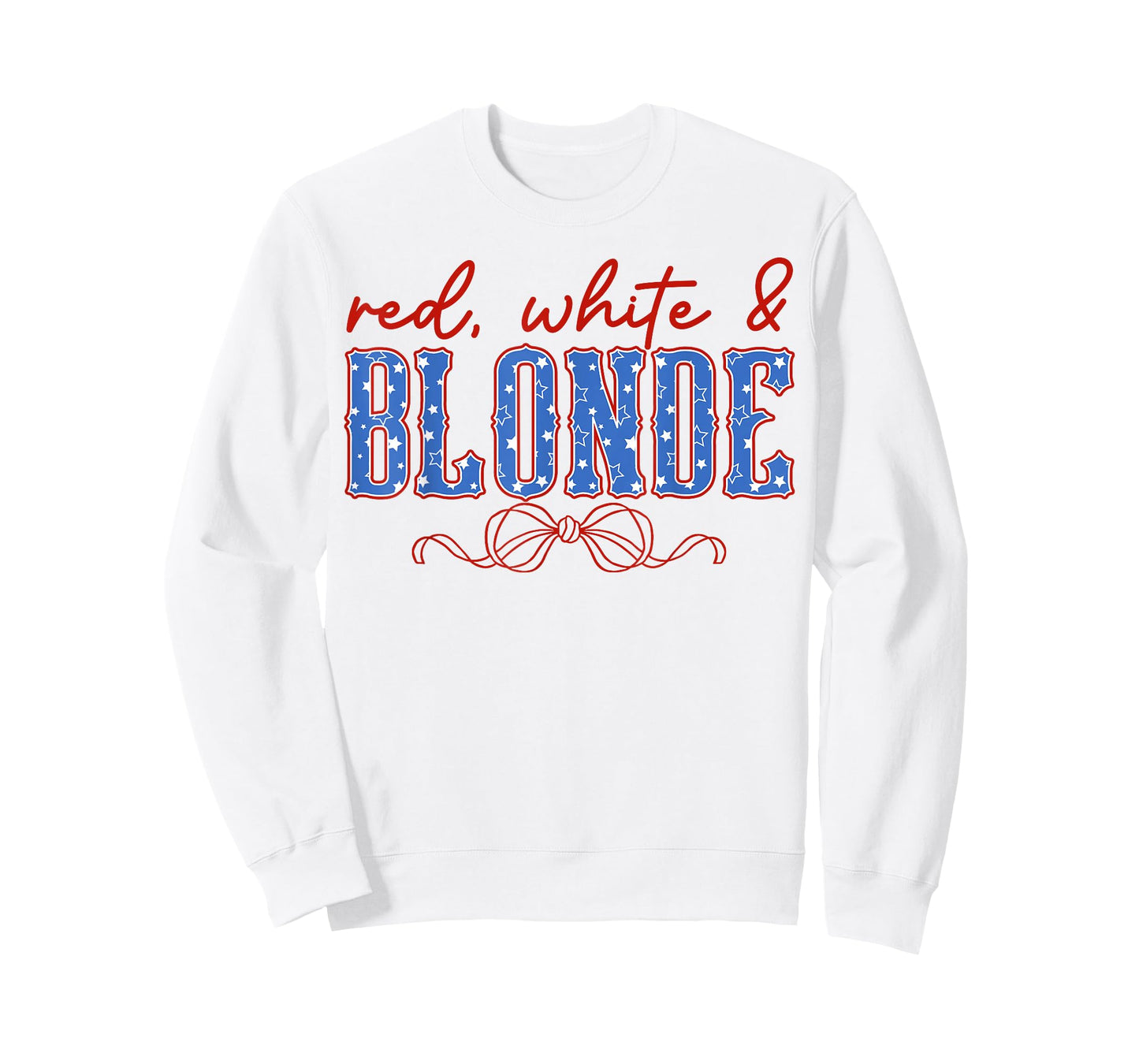 Red White and Blonde Western Country Cowgirl 4th of July T-Shirt