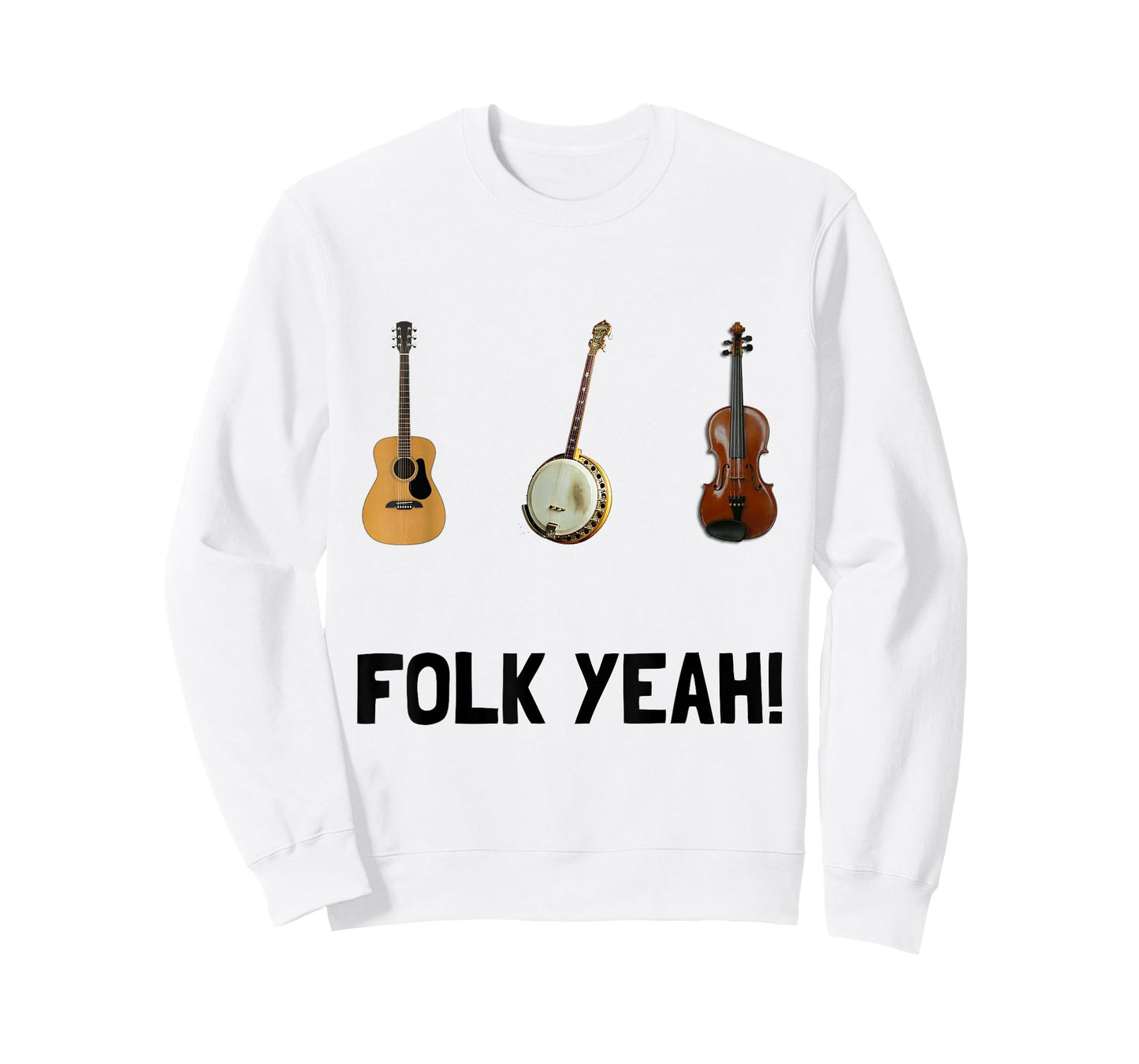 Folk Yeah Folk Music Fan Funny T-Shirt T-Shirt