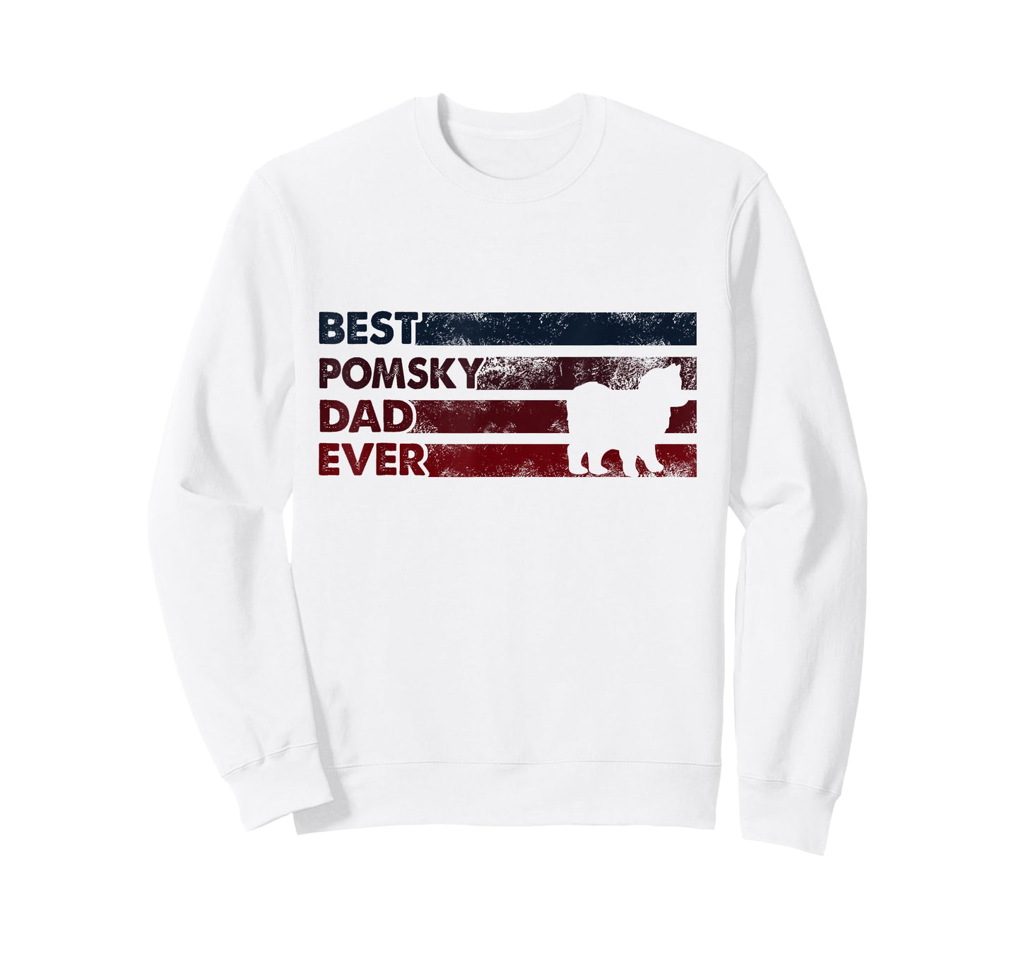 Best Dog Dad Ever - Father Pomsky Men Women T-Shirt