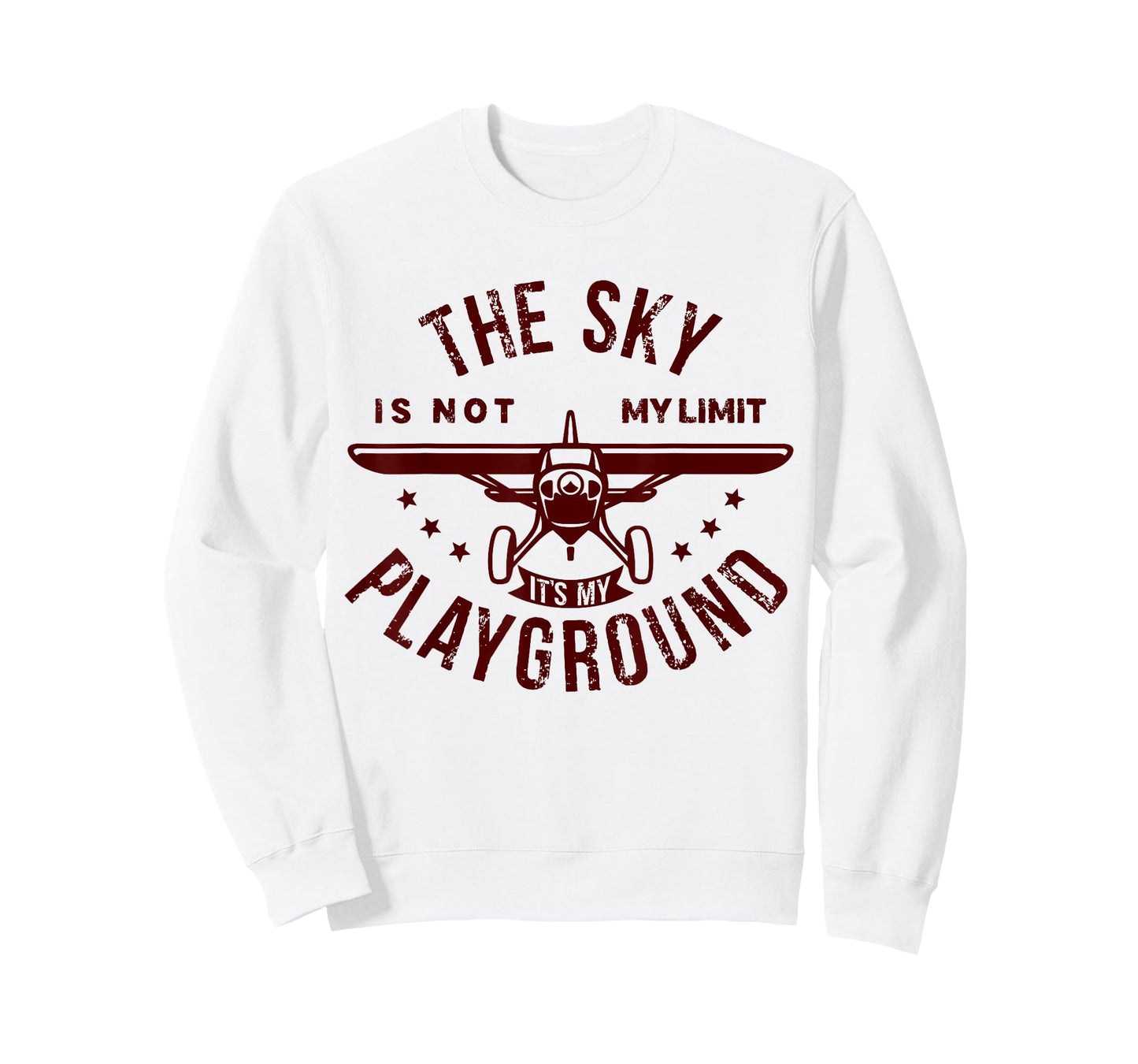 The Sky Is Not My Limit It's My Playground, Adult Pilot T-Shirt