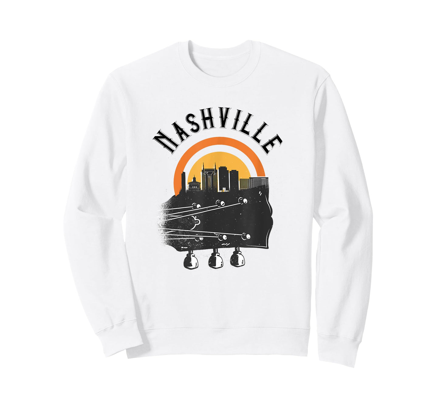 Nashville Cute / Love Country Music Guitar City Skyline T-Shirt