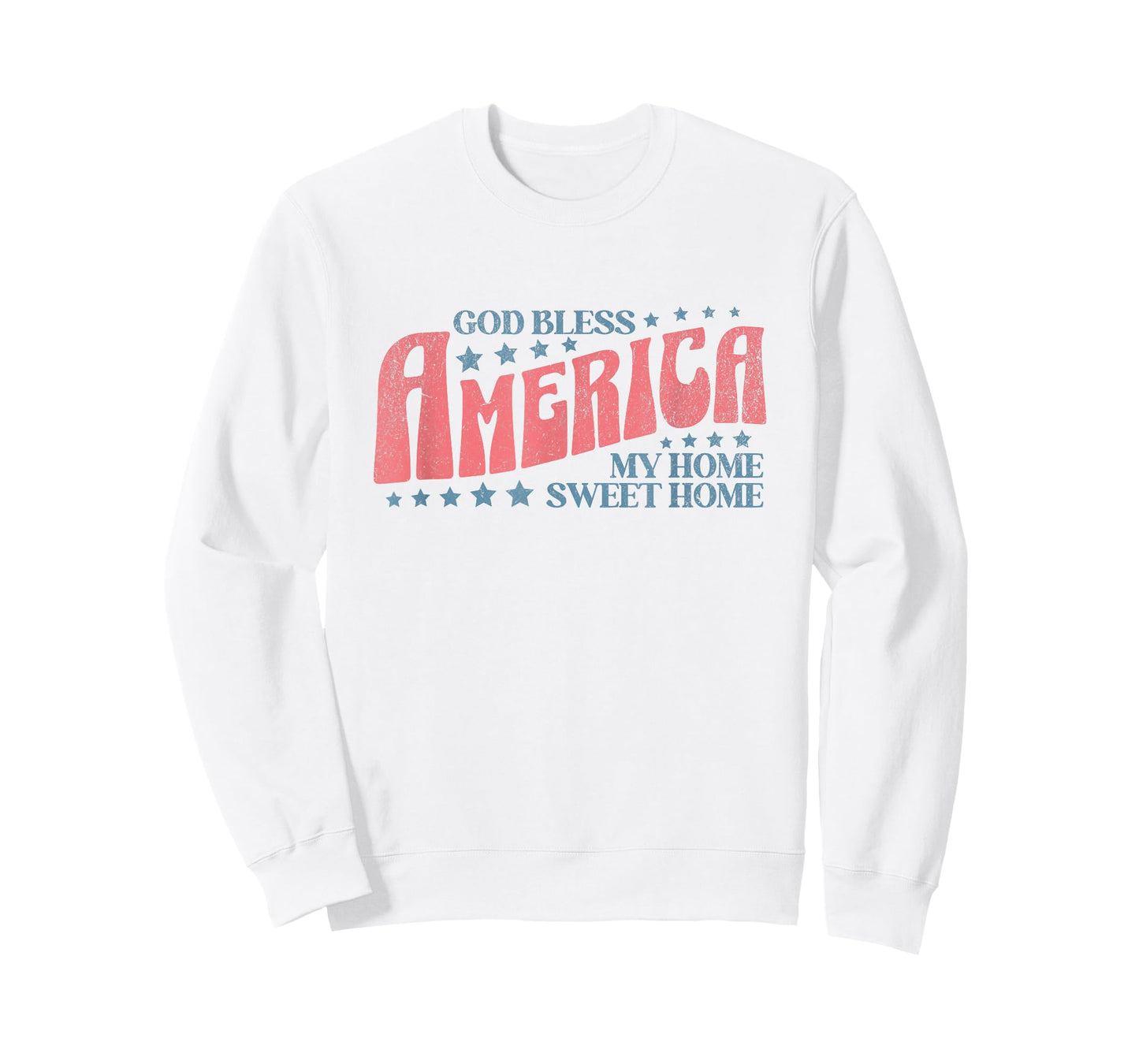 God Bless America Patriotic American Cute Womens 4th of July T-Shirt