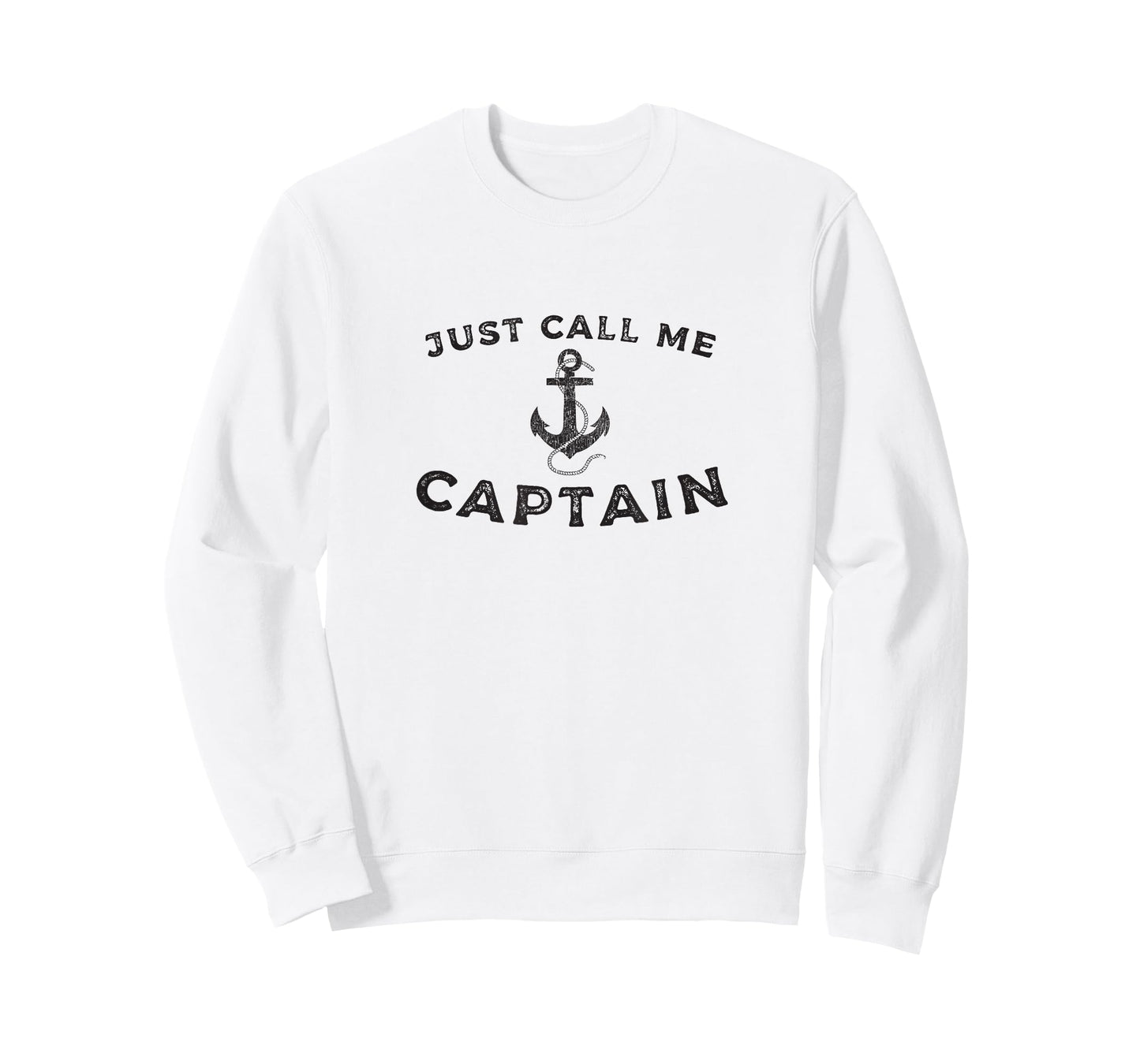 Captain, Boat Pontoon Sailor Anchor Graphic T-Shirt