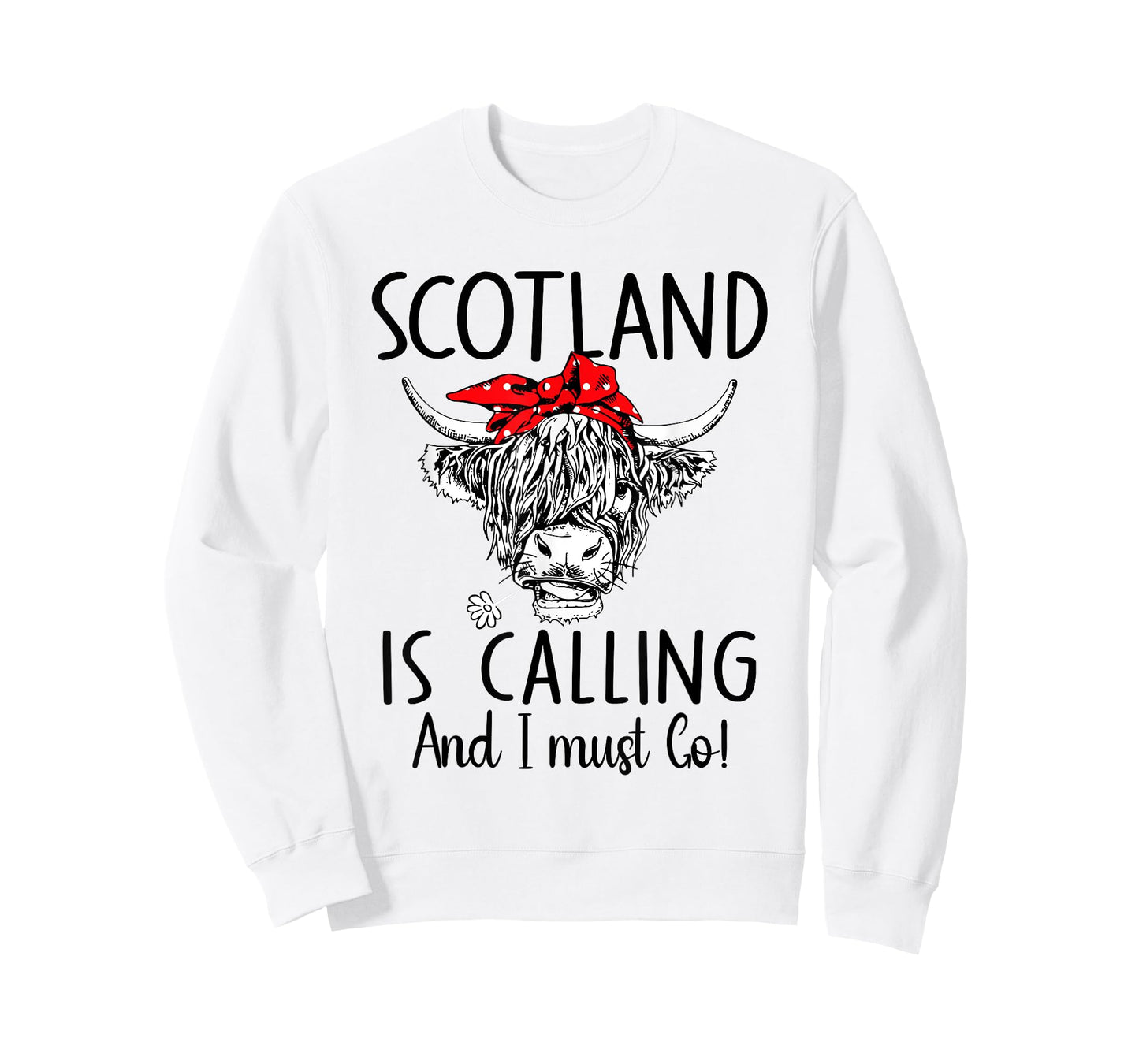 Scotland Highland Cow Scotland is Calling and I must Go T-Shirt