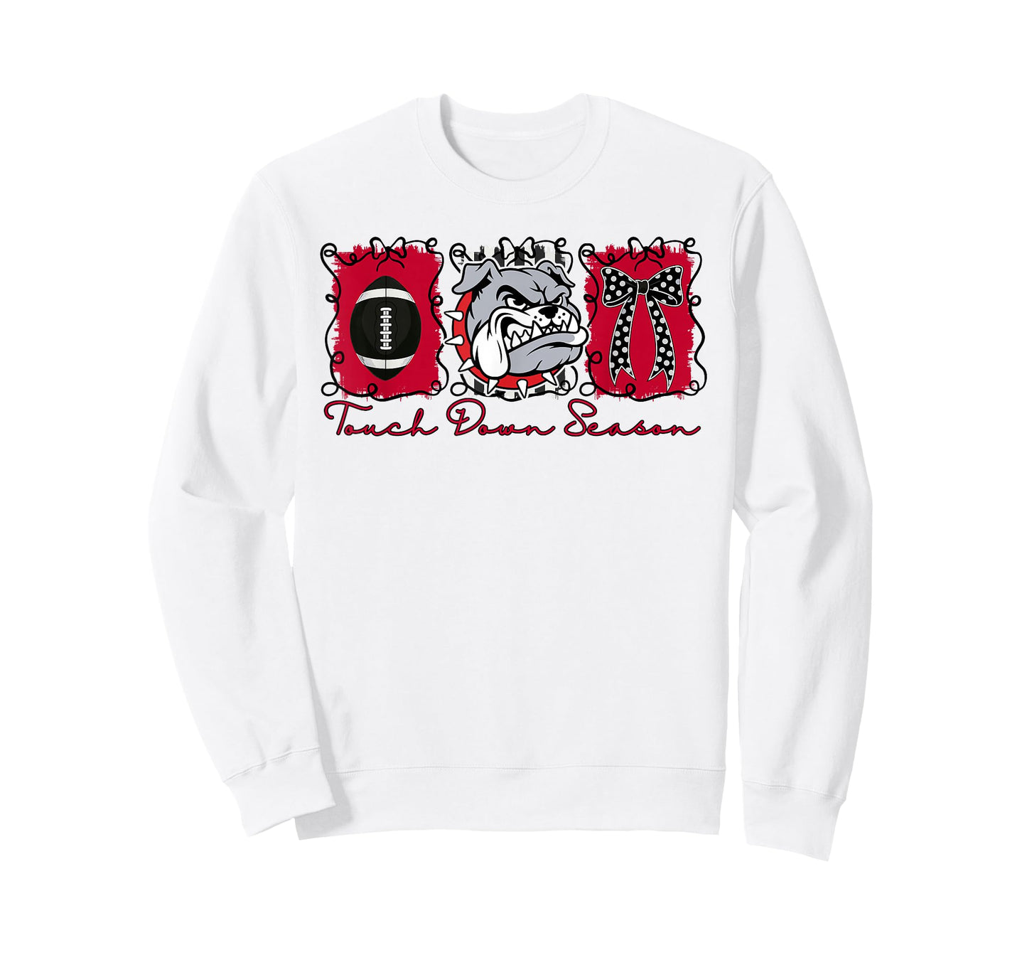Bulldogs Football Game Day School Mascot Team Spirit T-Shirt