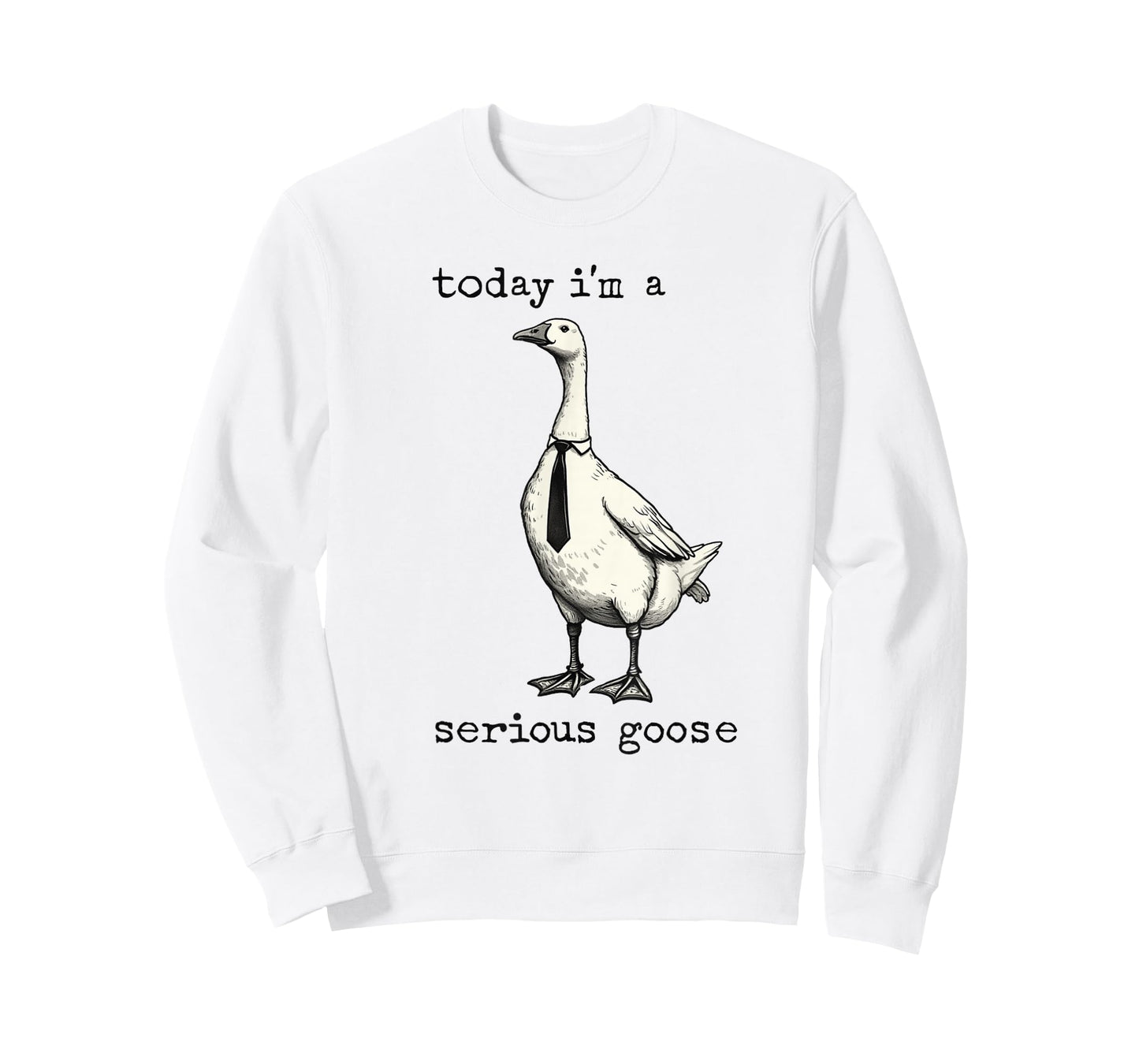 Funny Today I'm a Serious Goose Cute Goose Lovers Meme Geese T-Shirt