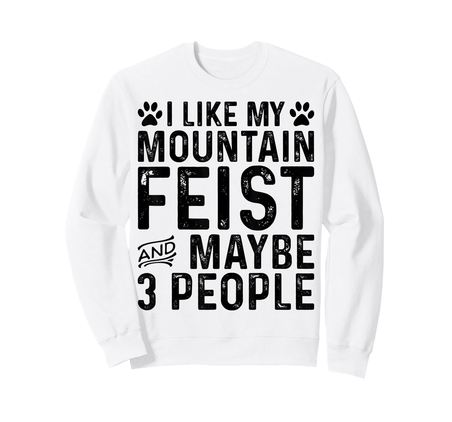 I Like My Mountain Feist And Maybe 3 People Funny Dog Owner T-Shirt
