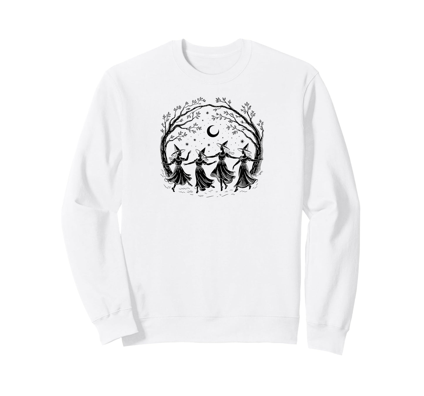 Four Witches Halloween Vintage Witchy Vibes for Women T-Shirt