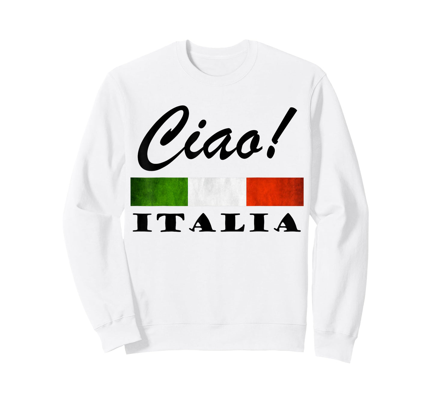 Ciao Italia Tricolore Green White and Red Italian Flag Italy T-Shirt