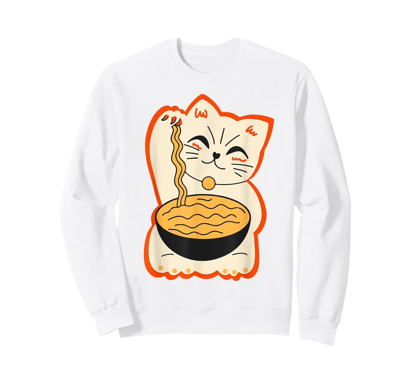 Cute Cat Ramen Teen Girl Women Funny Japanese Neko Kawaii T-Shirt