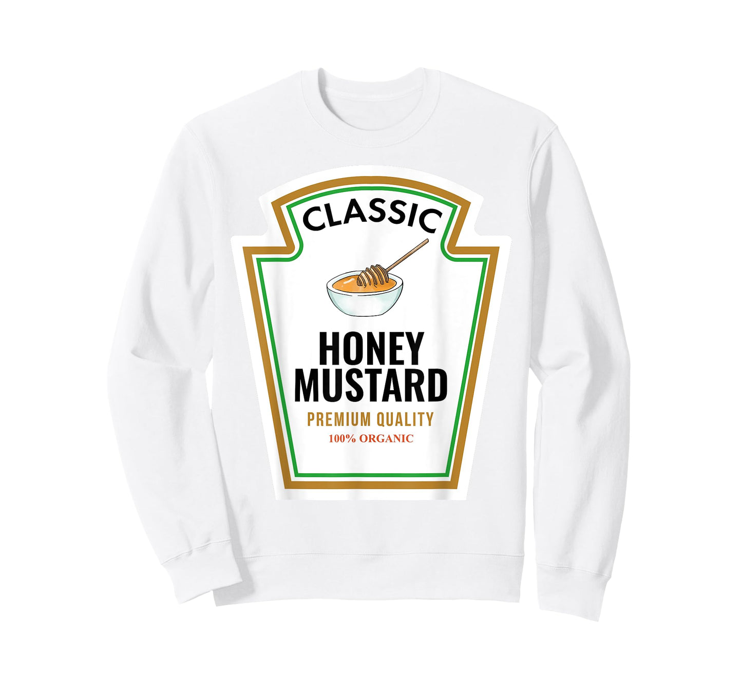 Classic Honey Mustard Label Design Organic Condiment Lover T-Shirt