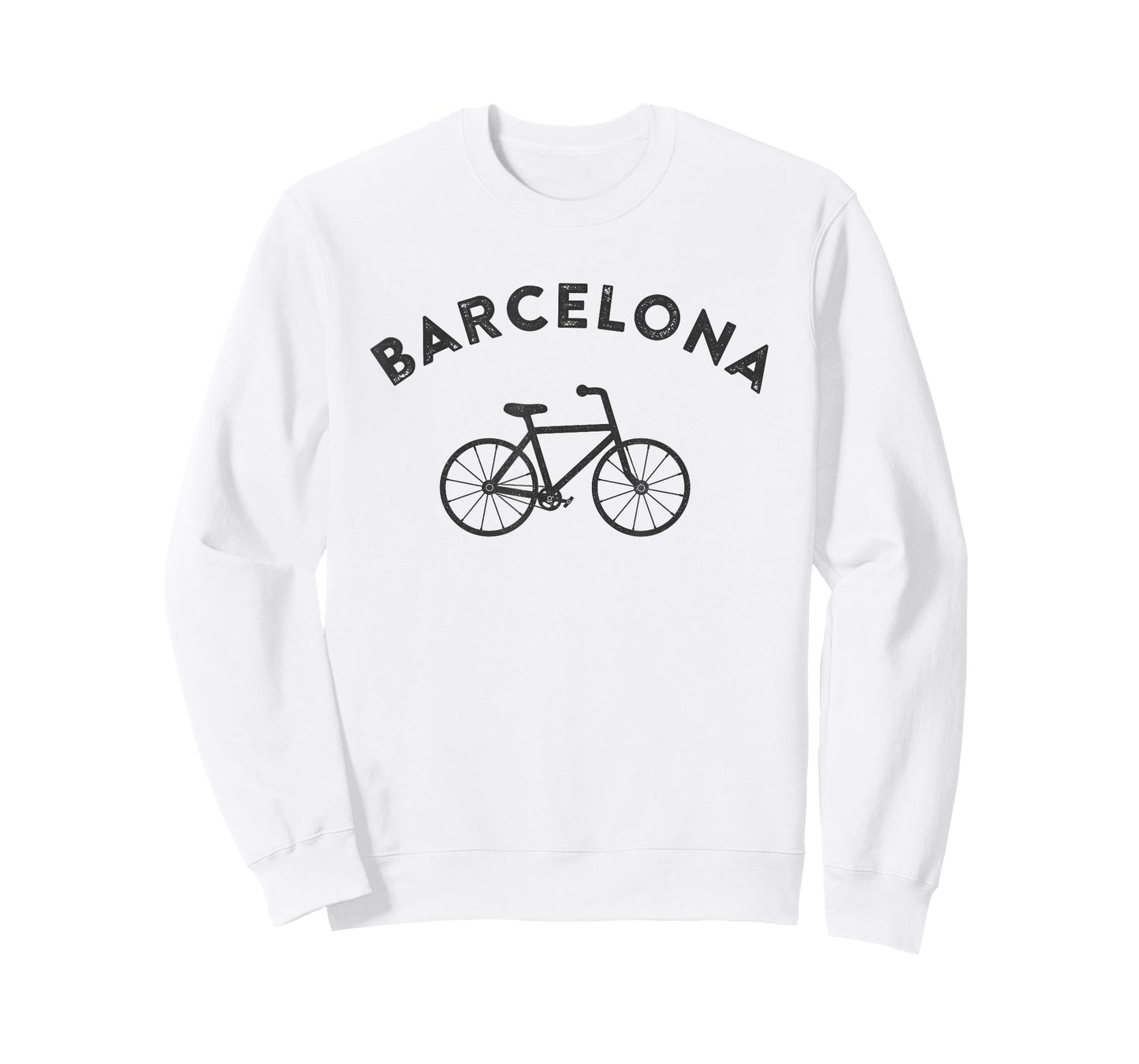 Barcelona T-Shirt City Bike Retro Style Cycling Spain Tee T-Shirt