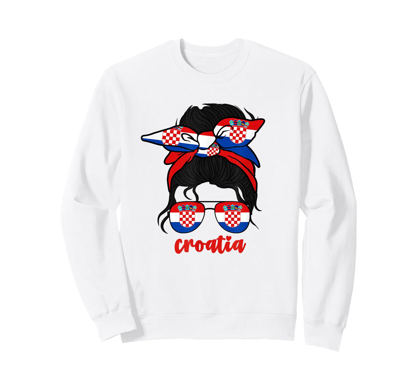 Croatian Girl For Women Hrvatska Croats Croatia Flag Girls T-Shirt