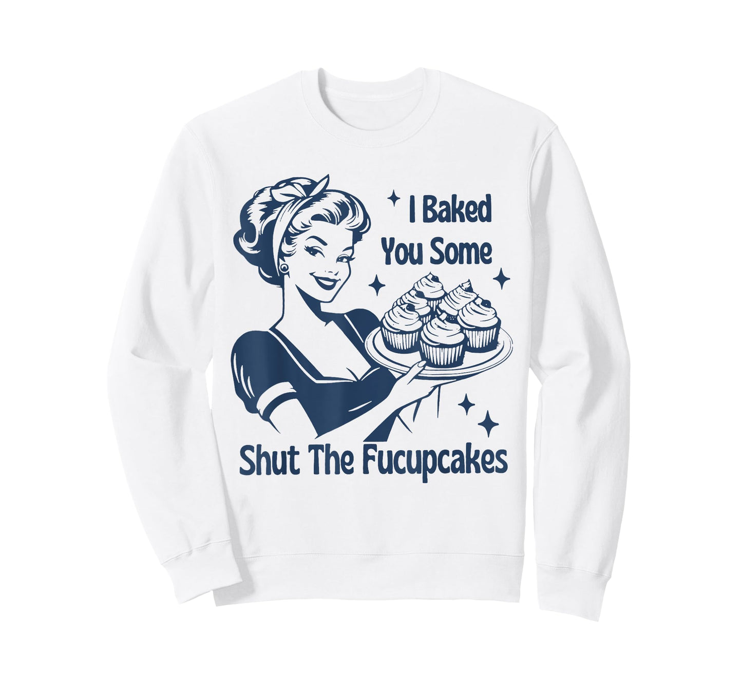 Funny Baking Tee Shut The Cupcakes Retro Baker T-Shirt