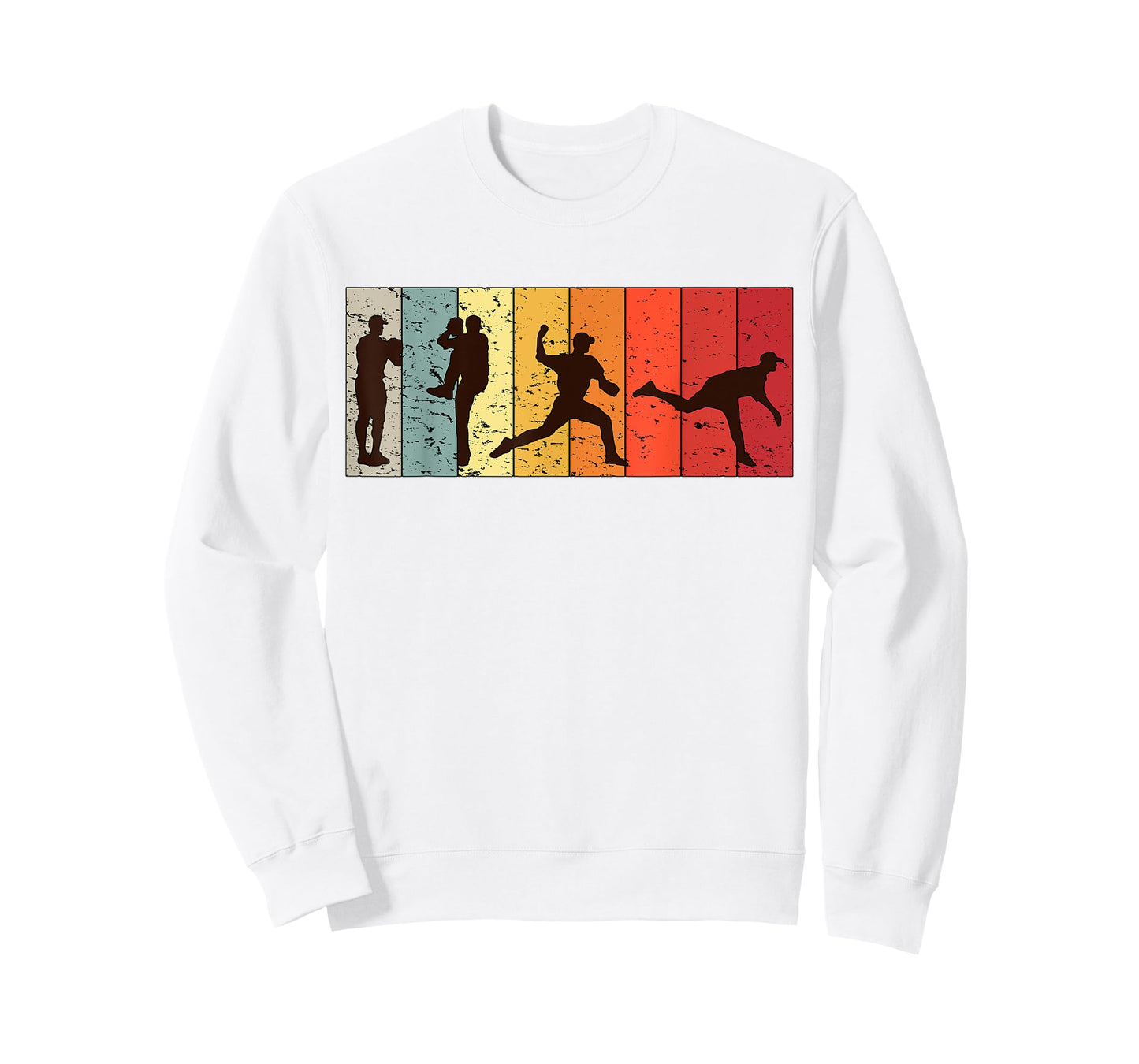 Retro Baseball Pitcher Men Vintage Pitching T-Shirt