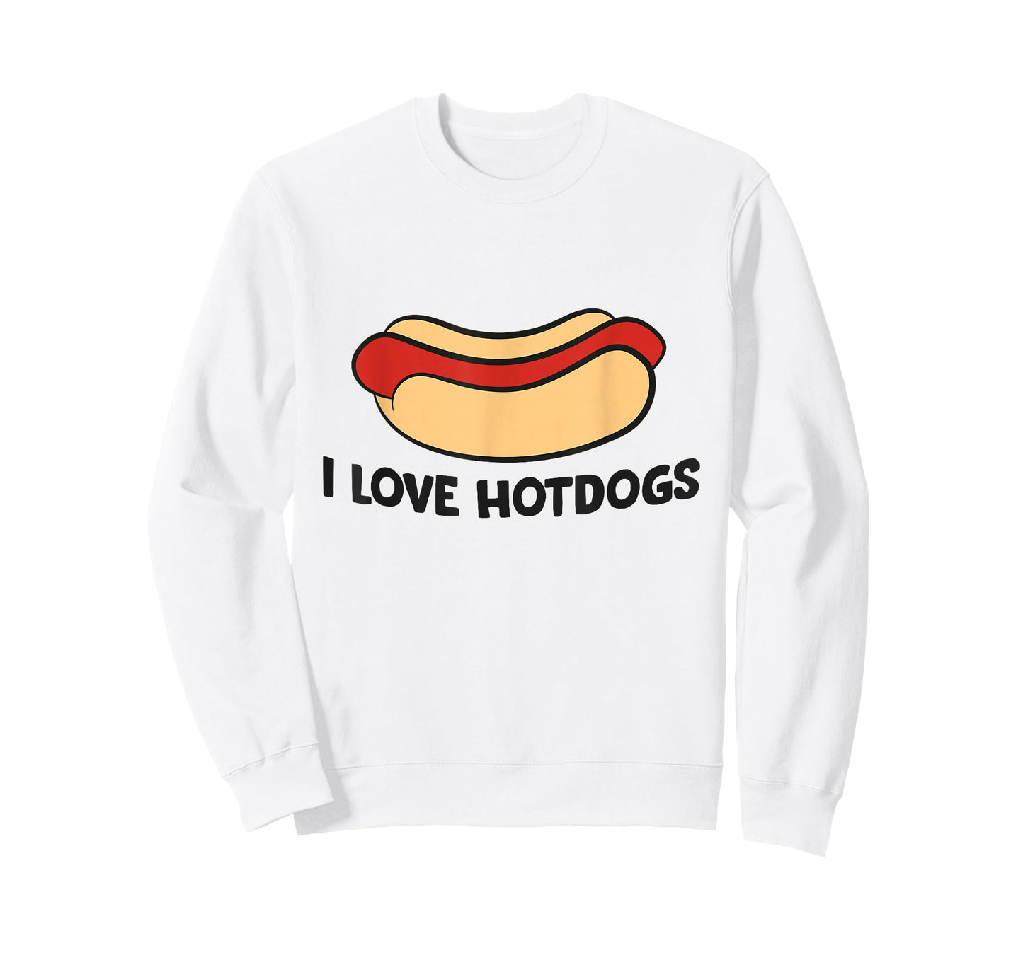 I Love Hotdogs Funny Hot Dog Lover T-Shirt