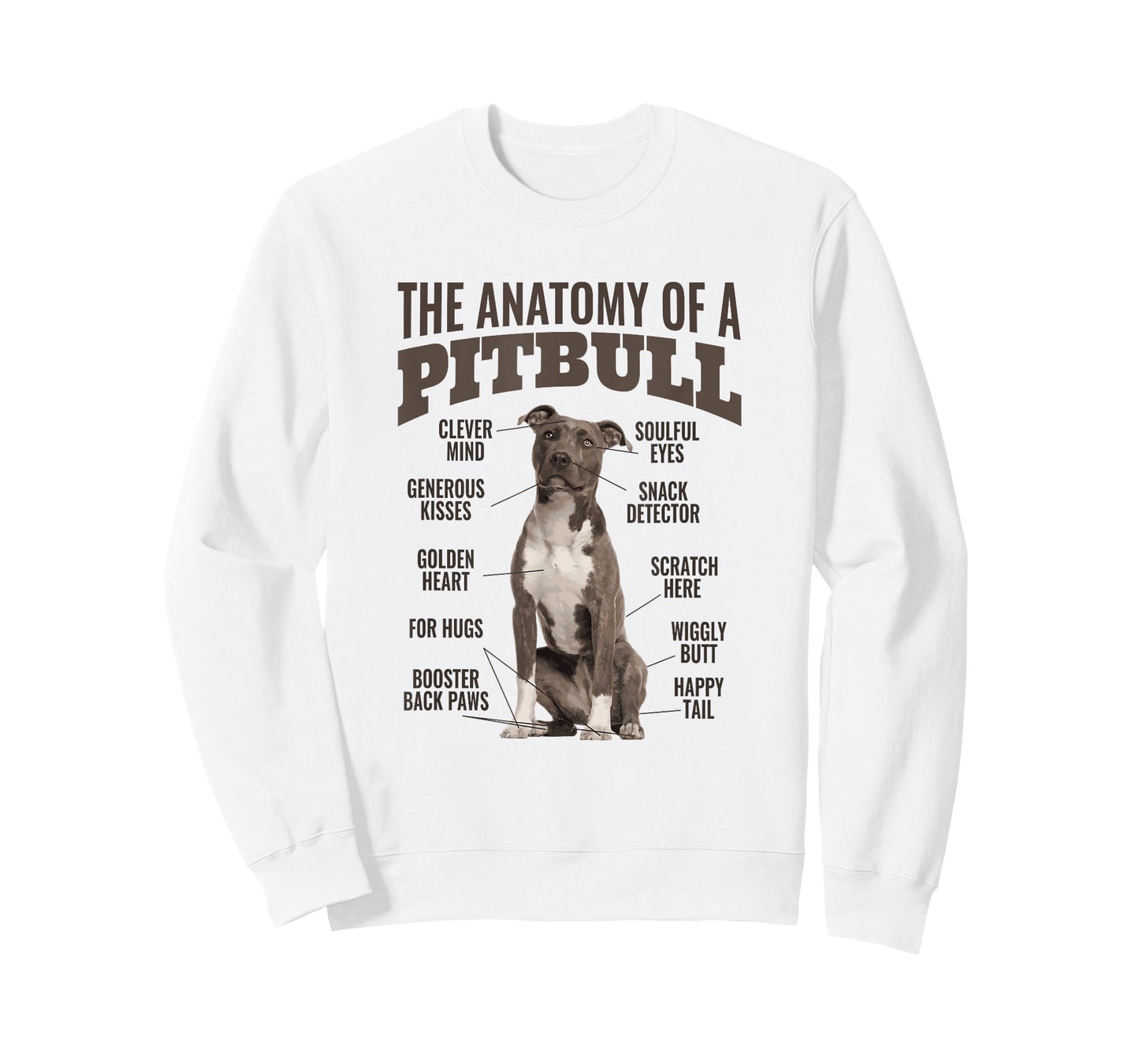 Anatomy Of A Pitbull Shirt Tee Men Women Gift Dog Lovers T-Shirt
