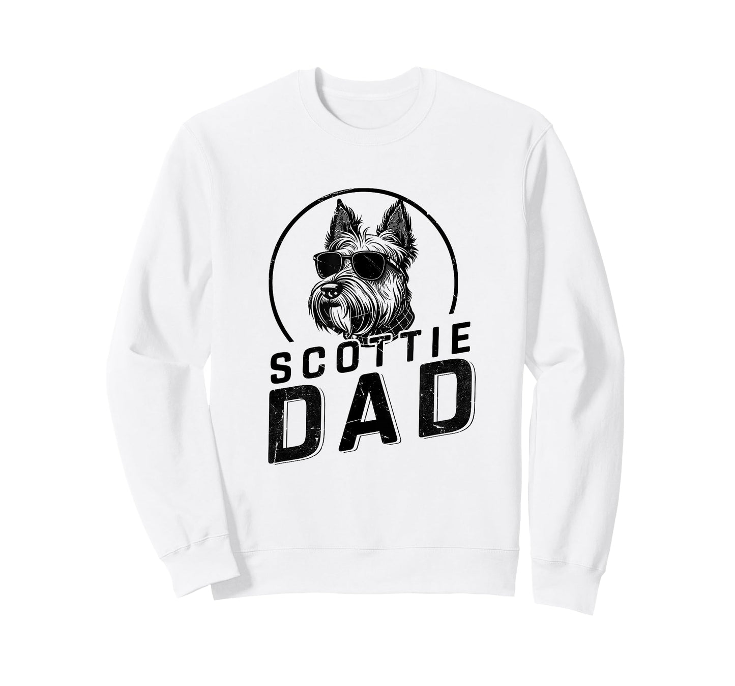 Scottie Dad Dog Owner Gifts for Men Funny Dog Dad Christmas T-Shirt