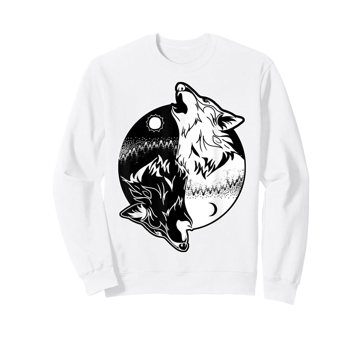 Wolf Yin Yang Shirt Yin Yang Shirt Skoll Wolf Shirt T-Shirt