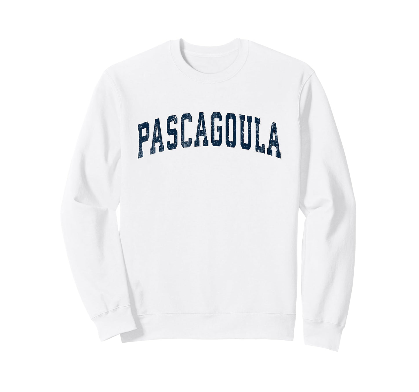 Pascagoula Mississippi MS Vintage Sports Design Navy Design T-Shirt