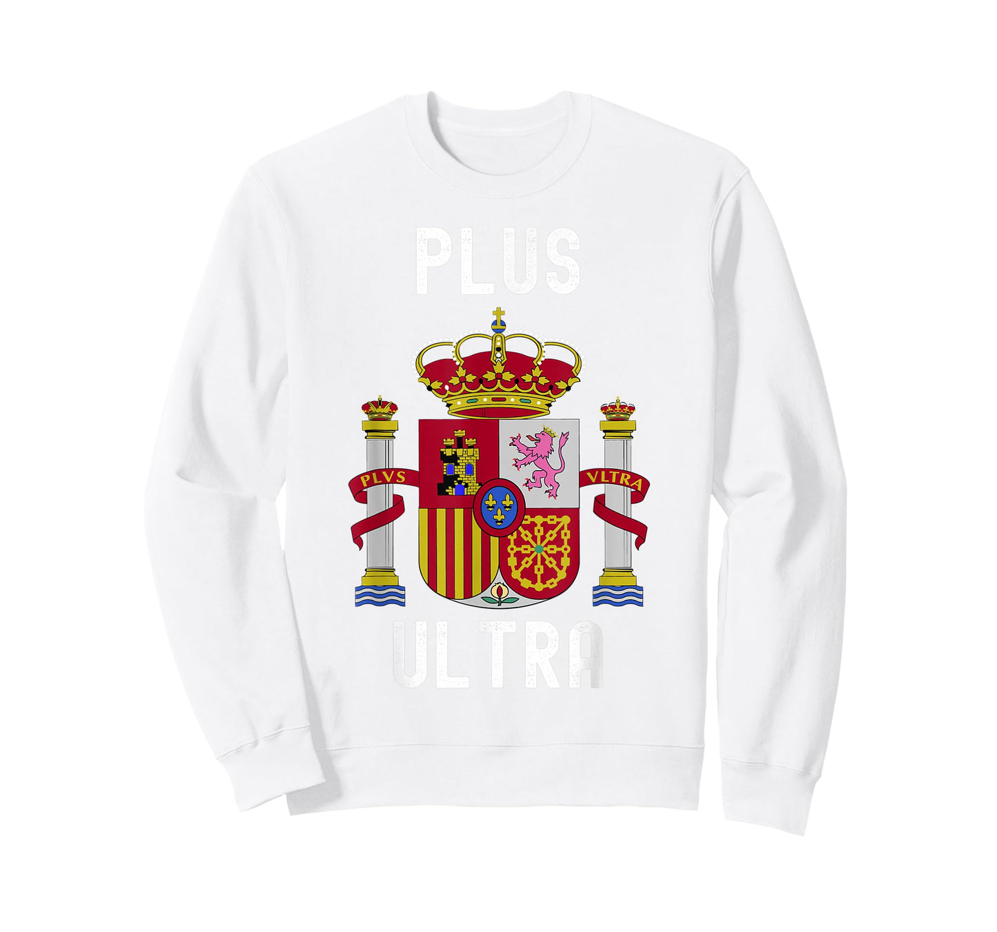 Plus Ultra Spain Flag Patriotic Kids Boys Womens Mens Red T-Shirt