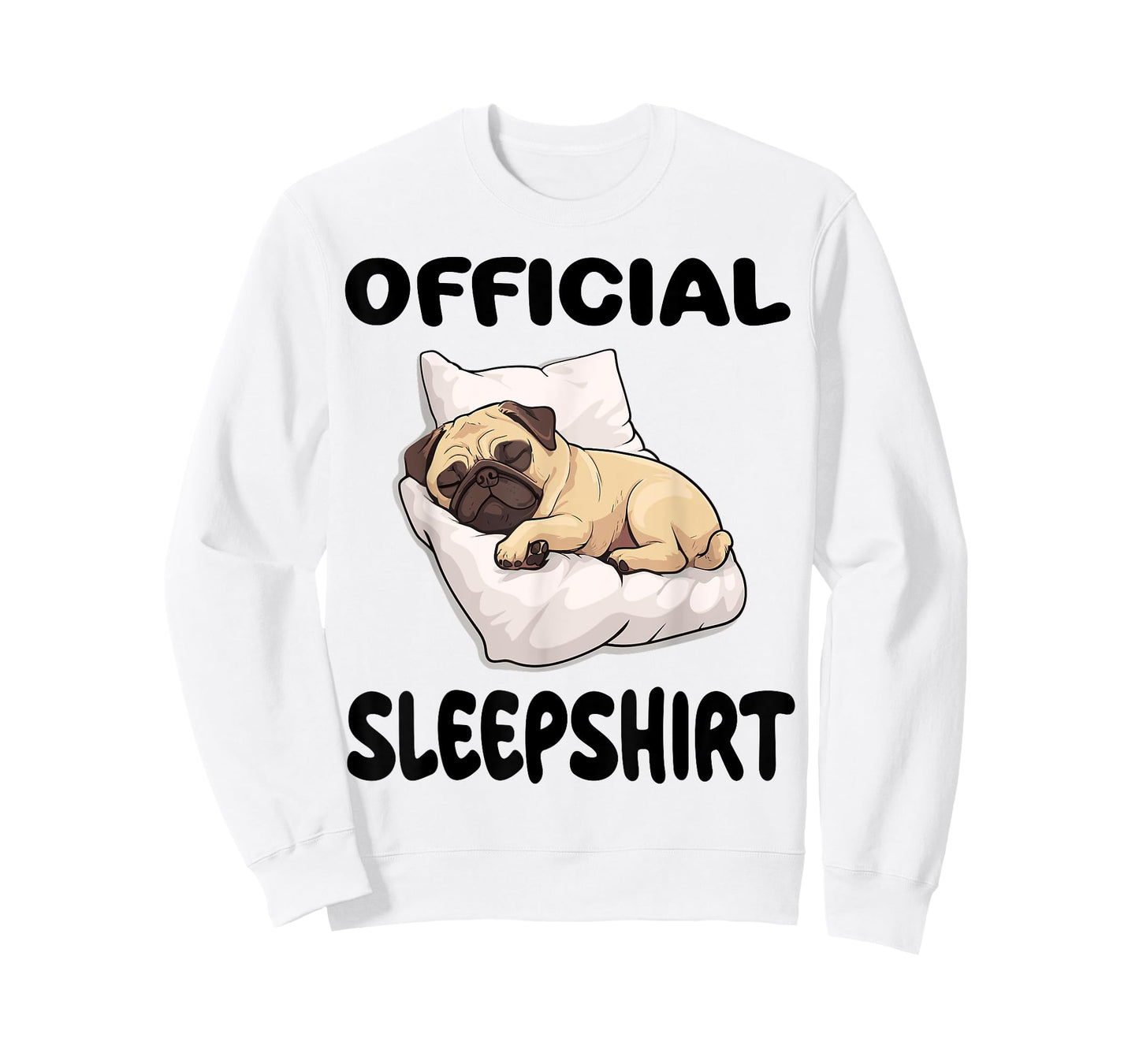 Pug Puggy Dog Official Sleepshirt Pajamas Nightgown T-Shirt