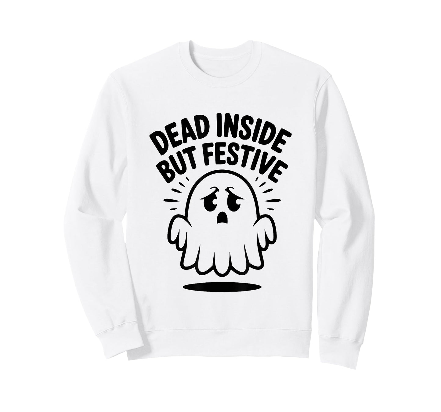 Dead Inside But Festive Ghost Halloween Introvert T-Shirt
