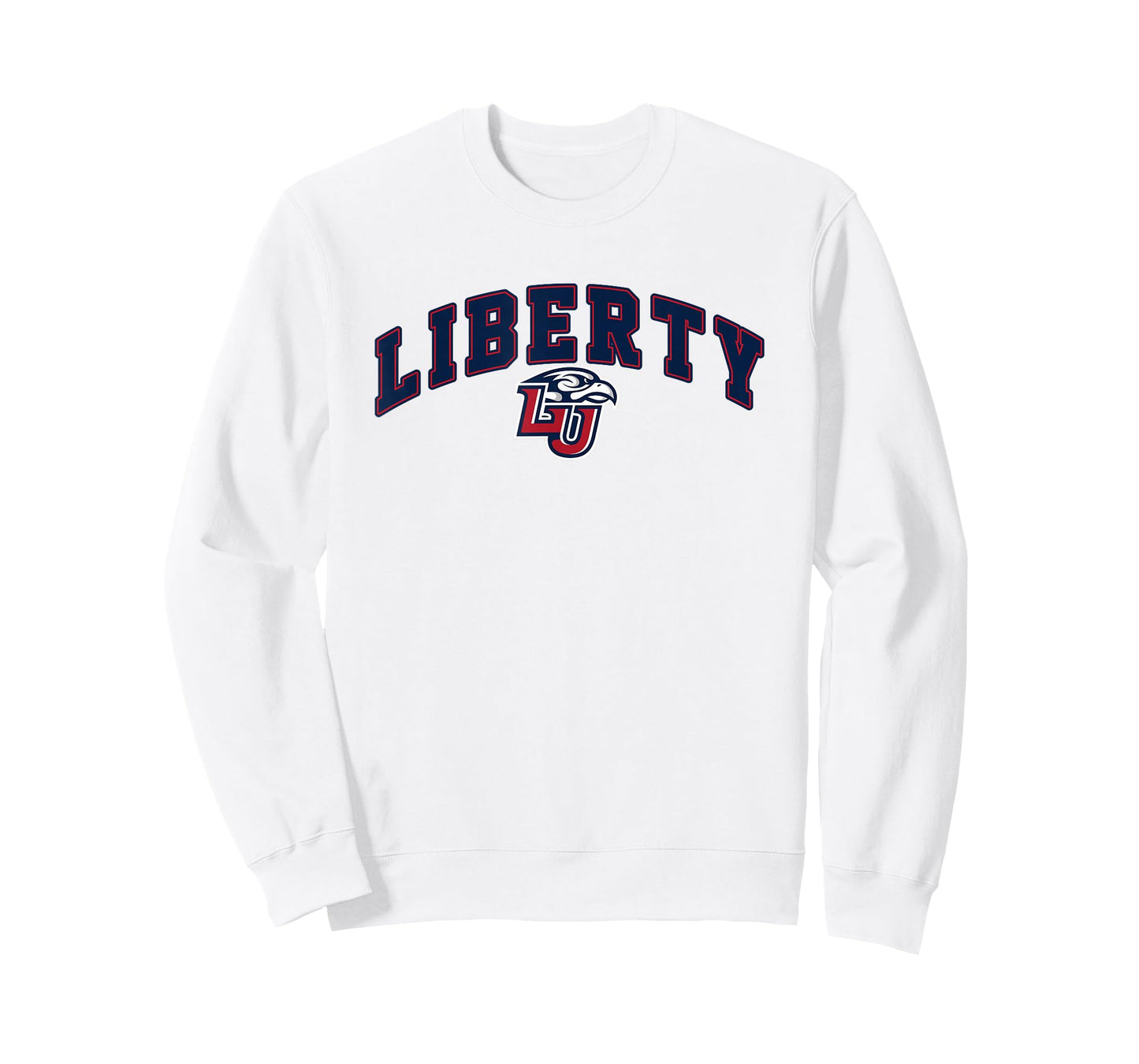 Liberty University Flames Block Stacked T-Shirt