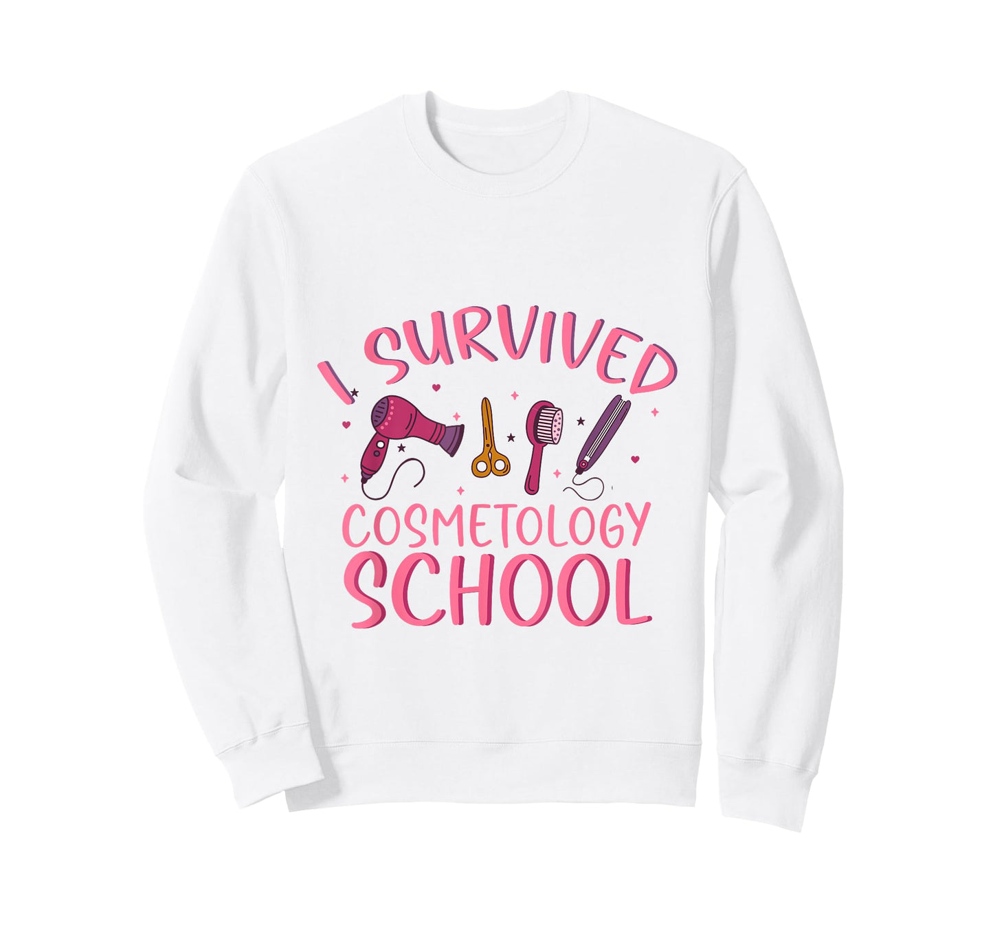 I Survived Cosmetology School Funny Cosmetology Graduate T-Shirt