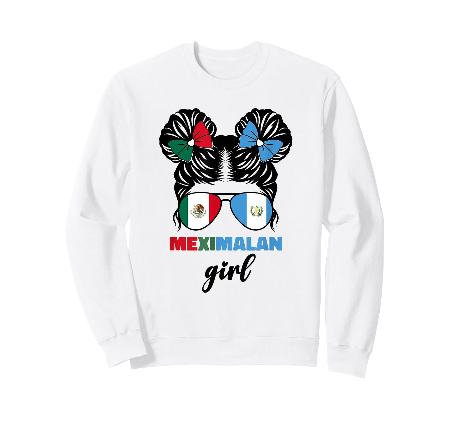 Half Mexican And Guatemalan Mexico Guatemala Flag Girl Kids T-Shirt