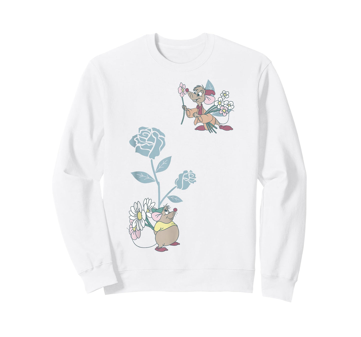 Disney Cinderella Jaq and Gus Flower Poster T-Shirt