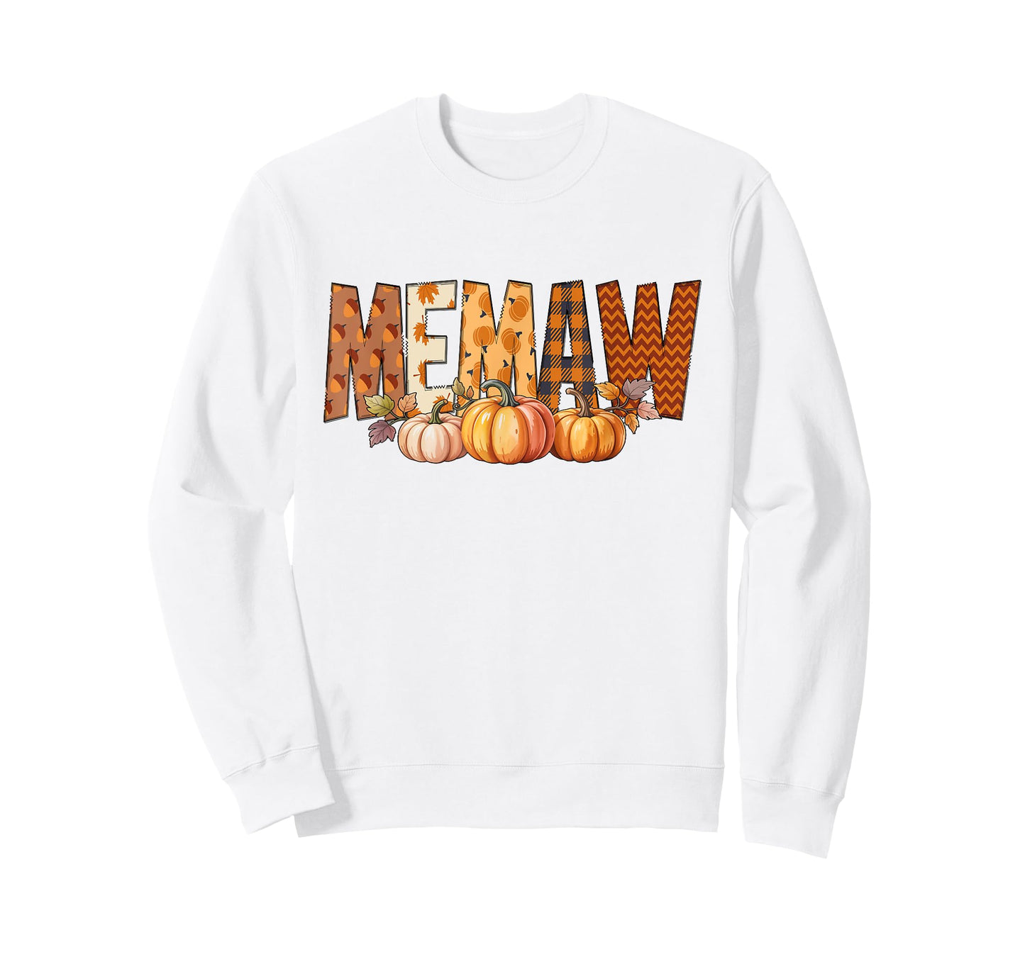 Memaw Pumpkin Fall Family Traditions Women T-Shirt