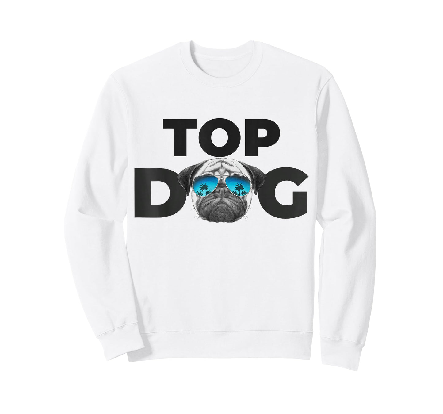 Top Dog Shirt | Pug Lovers Shirts for Men Funny Dog Pet Pug T-Shirt