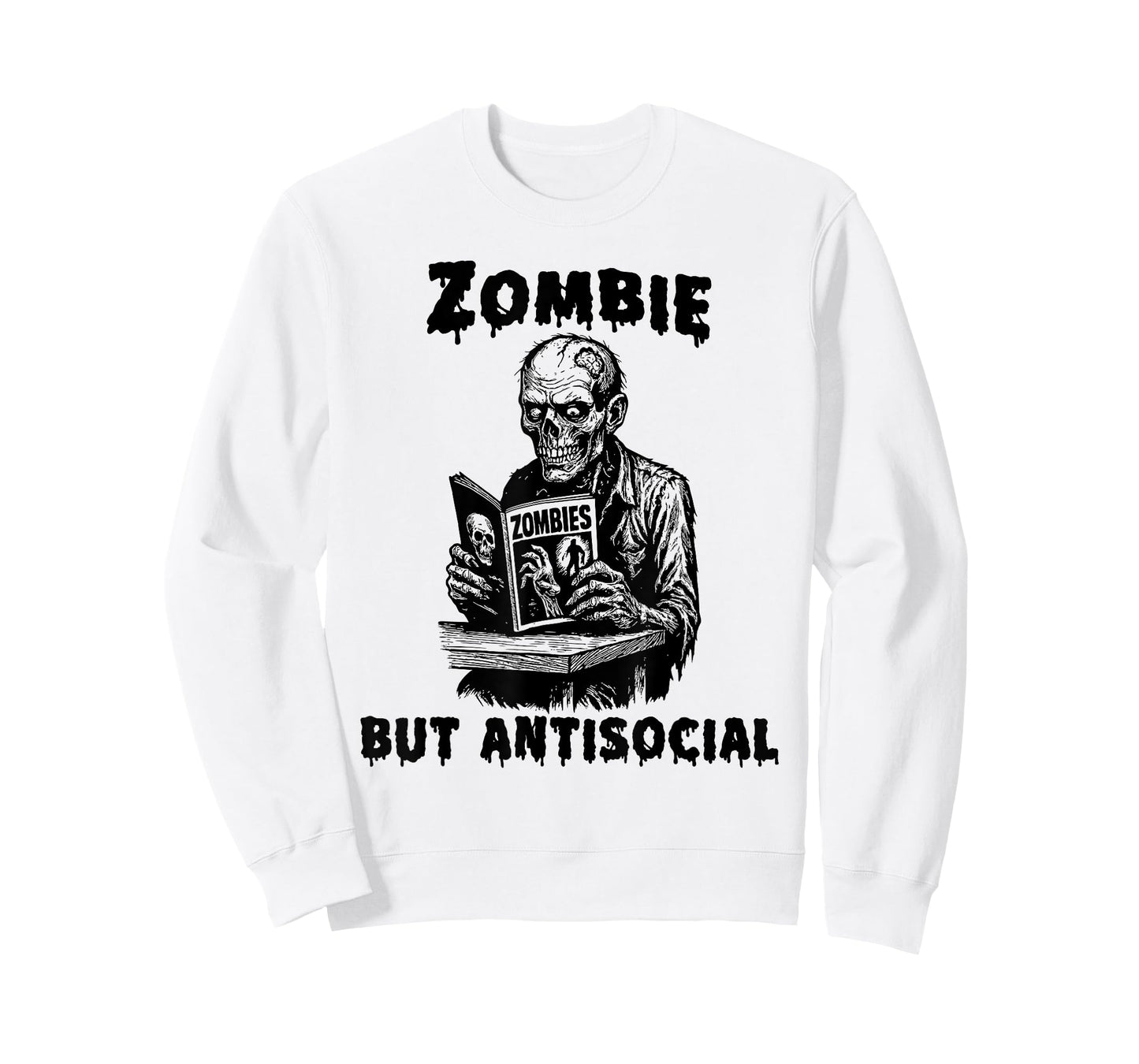 Funny Introverted Zombie Reading Comic Books T-Shirt