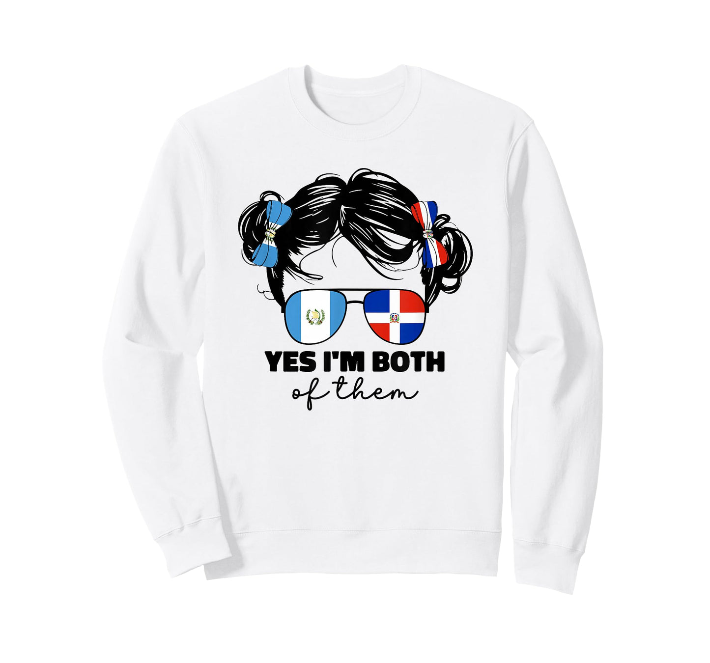 Half Dominican And Guatemalan Guatemala Flag Kids Girls Mix T-Shirt