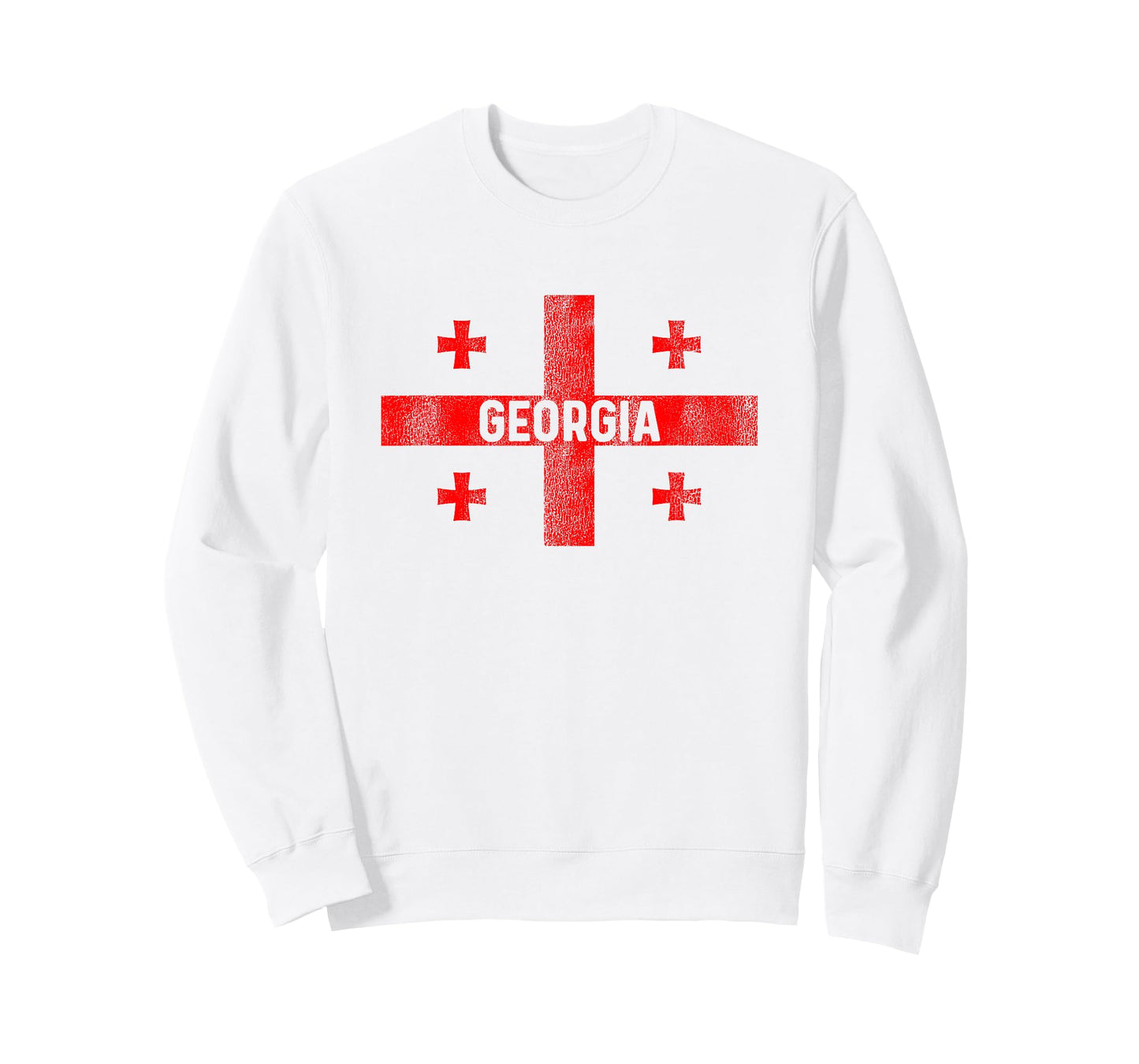 Vintage Georgian Flag Georgia Country Souvenir T-Shirt