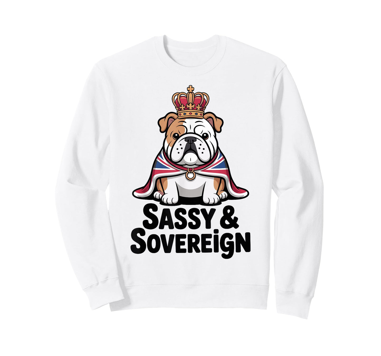 London Sassy British Bulldog with Union Jack Cape T-Shirt
