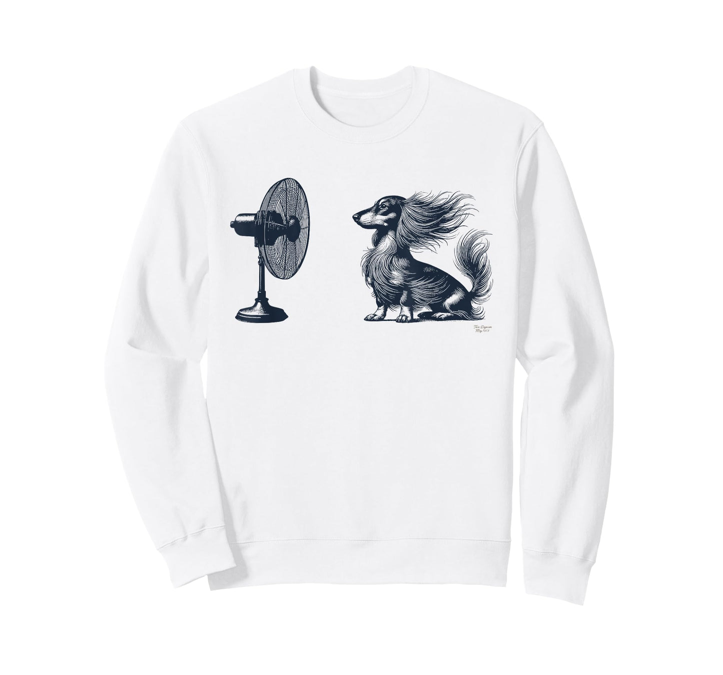 Long-Haired Dachshund Fan Club Funny Dog Wienerdog Breeze T-Shirt