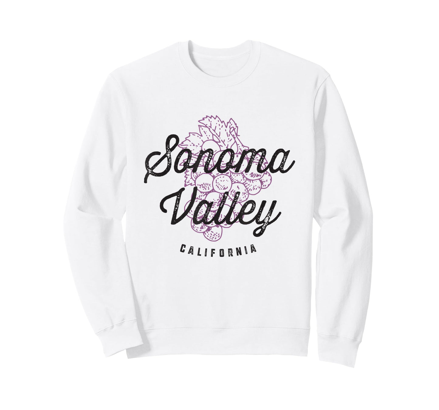 Sonoma Valley California Wine Country Vintage Grapes T-Shirt