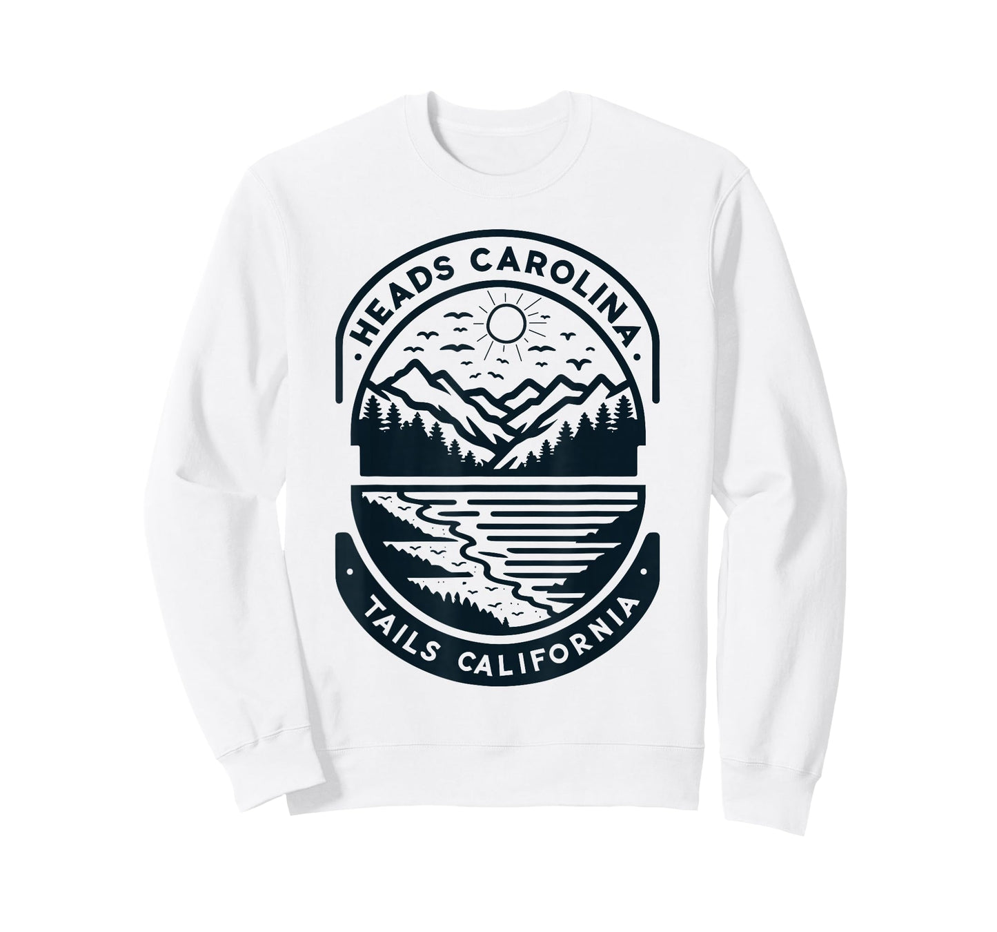 Heads Carolina Tail California Retro Vintage T-Shirt