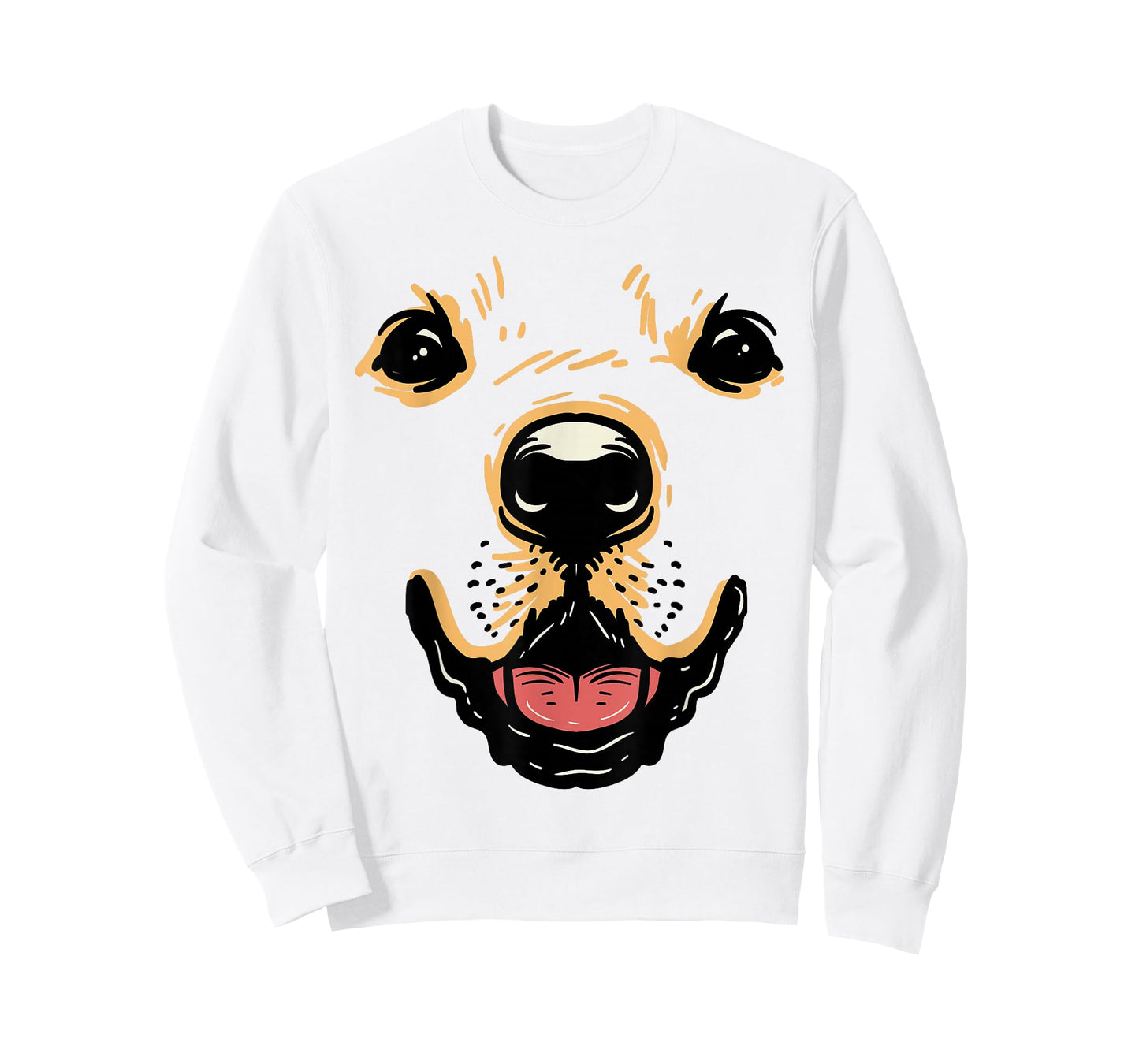 Dog Face Shirt Golden Retriever Labrador Halloween Costume T-Shirt