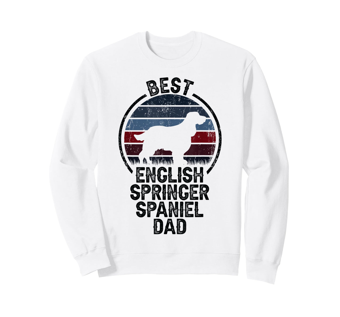 Best Dog Father Dad - Vintage English Springer Spaniel T-Shirt for Men Women