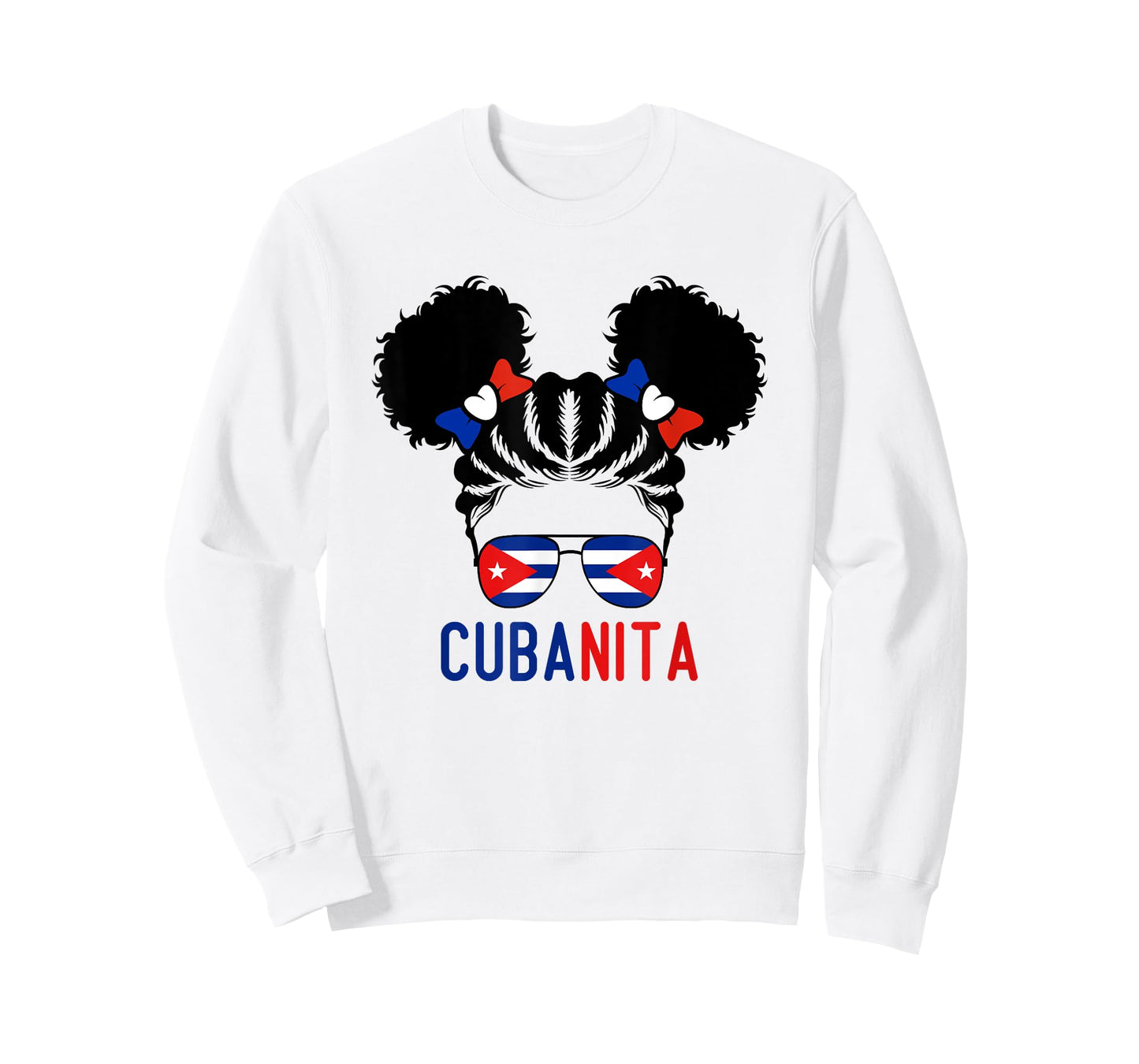 Afro Cuban Girl Baby Little Girls Cuba Flag Youth Cubanita T-Shirt