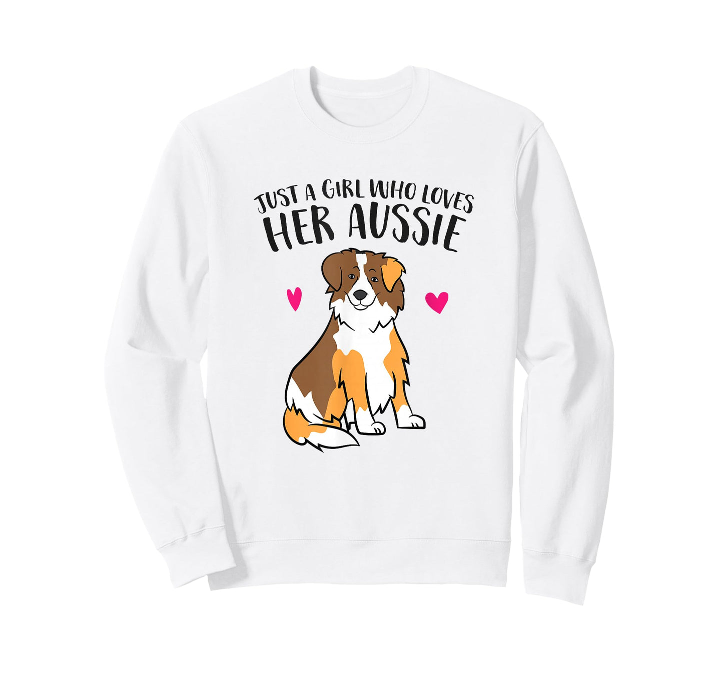 Just a Girl Who Loves Australian Shepherds Aussie Dog Girl T-Shirt
